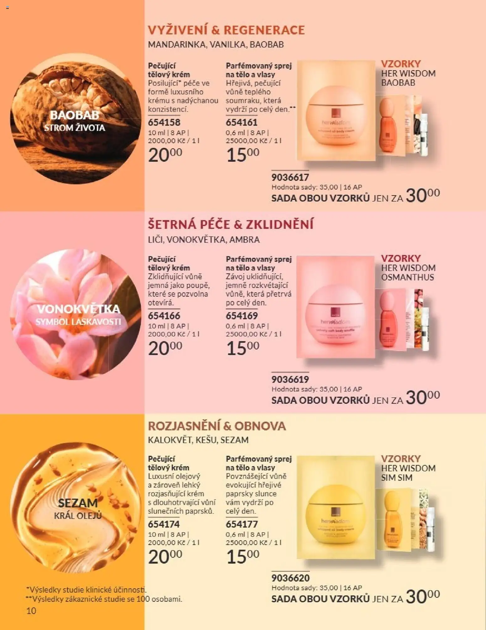 Avon Katalog 08/2026 od 01.08.2026 | Strana: 10 | Produkty: Pelety, Krém, Sezam, Body