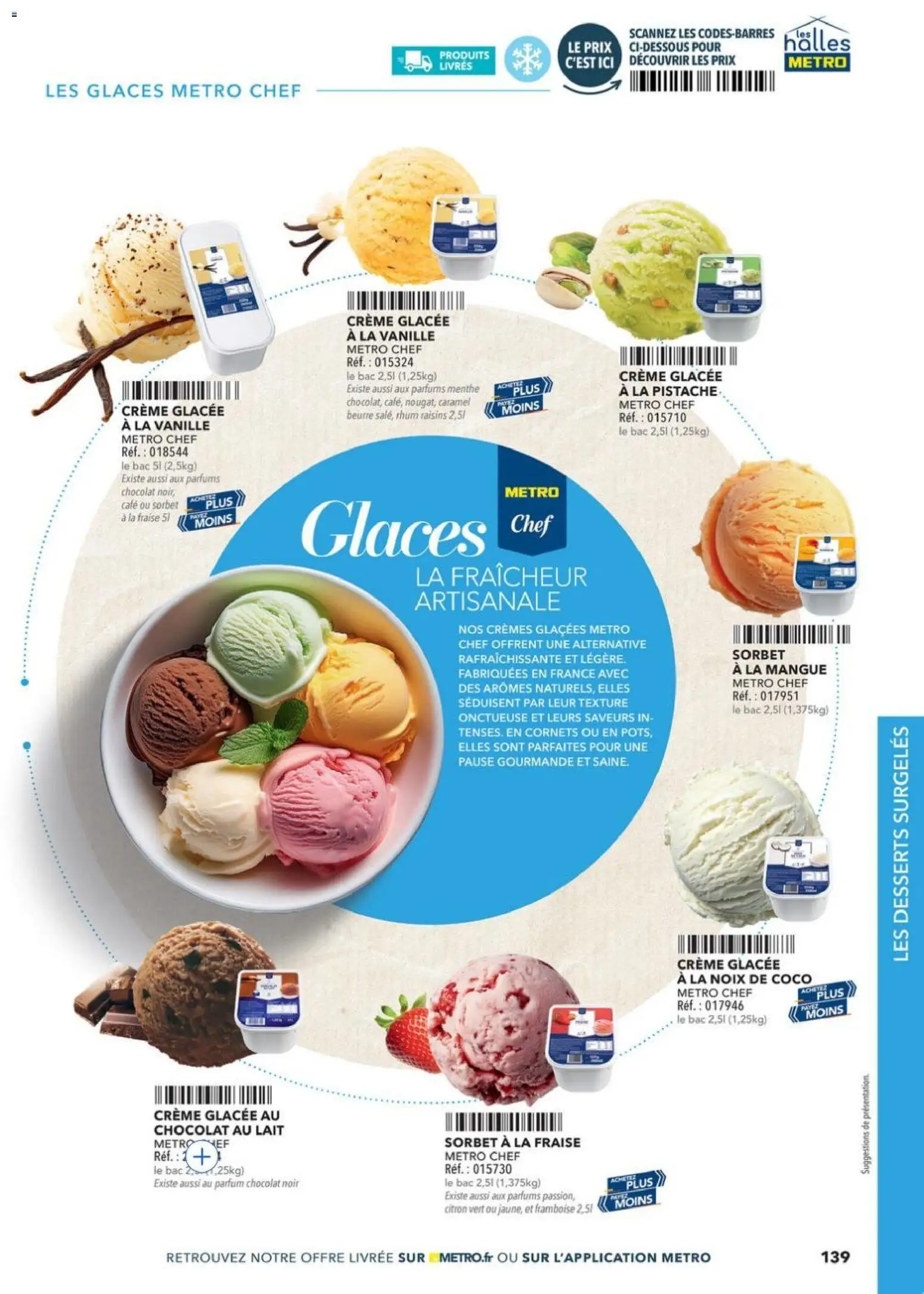 {H1} | Page: 139 | Produits: Framboise, Mangue, Rhum, Beurre