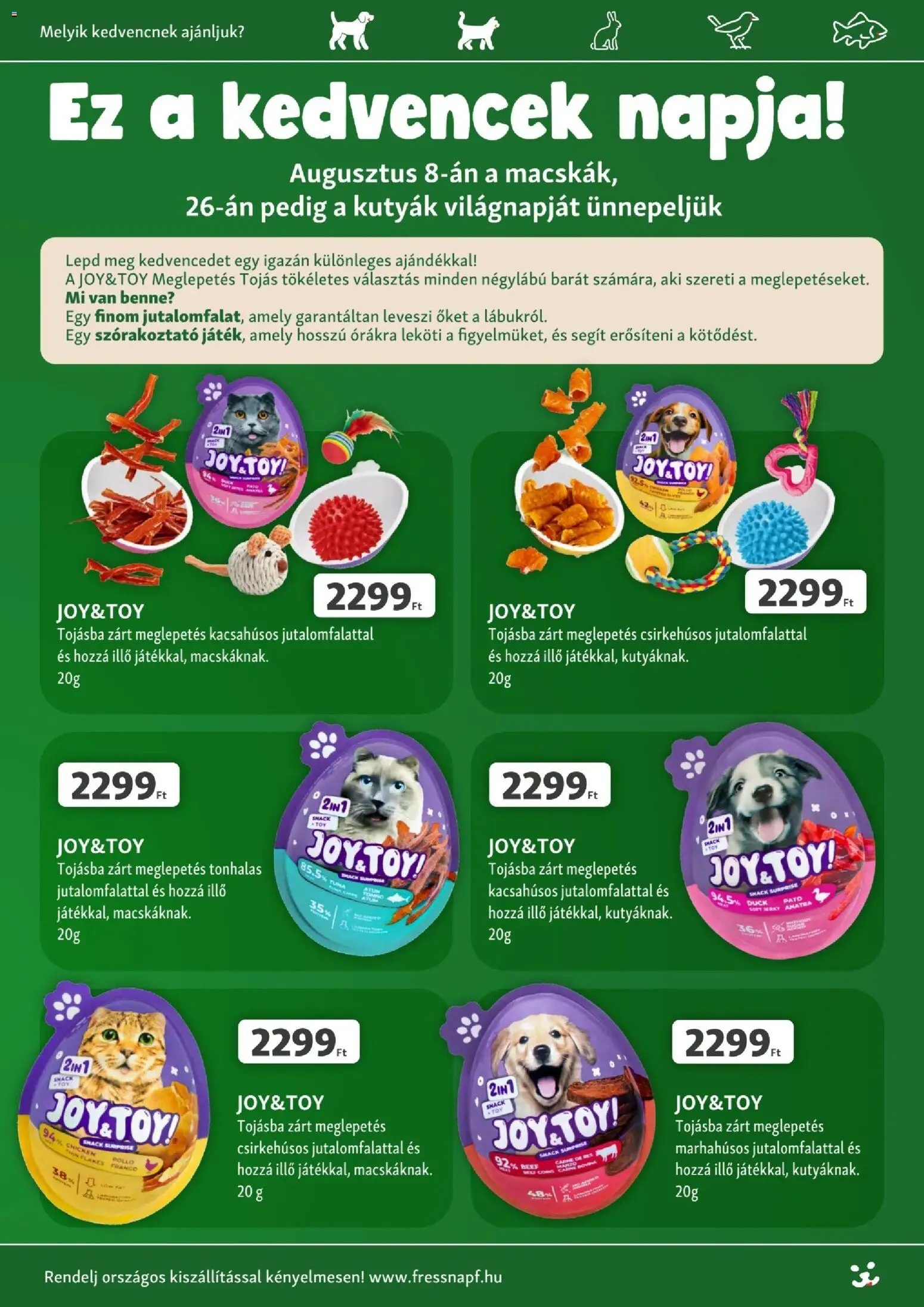 Fressnapf akciós ujság - amely érvényes a következő dátumtól: 2026.08.06. | Oldal: 8 | Termékek: Tojás