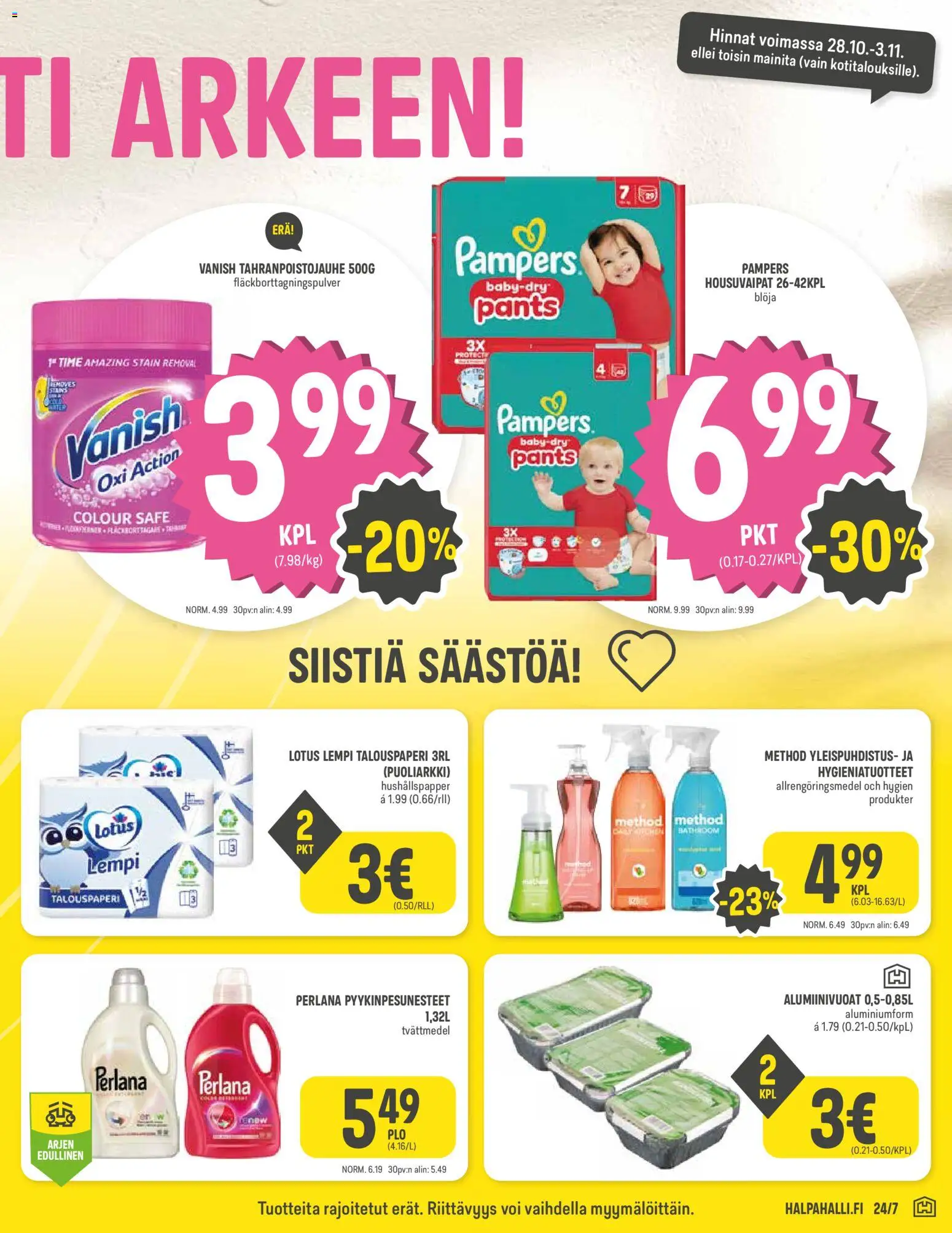 Halpa Halli tarjoukset – voimassa 28/10/2026 alkaen | Sivu: 7