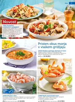 Bofrost katalog akcije – veljaven od 04.03.2026 | Stran: 77 | Izdelki: Oslič, Teza, Ribe, Omaka