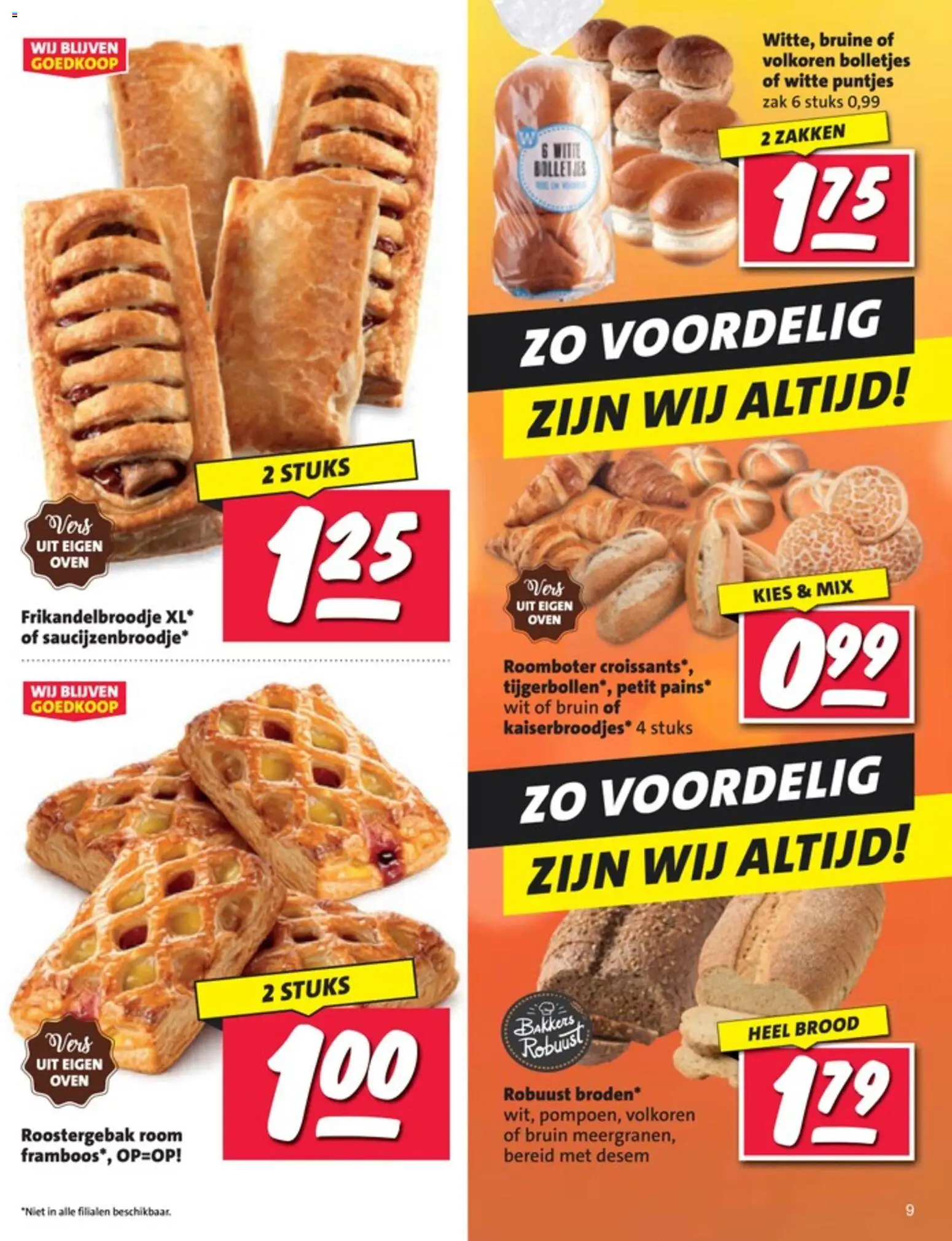 {H1} | Pagina: 9 | Producten: Room, Roomboter, Oven, Bolletjes