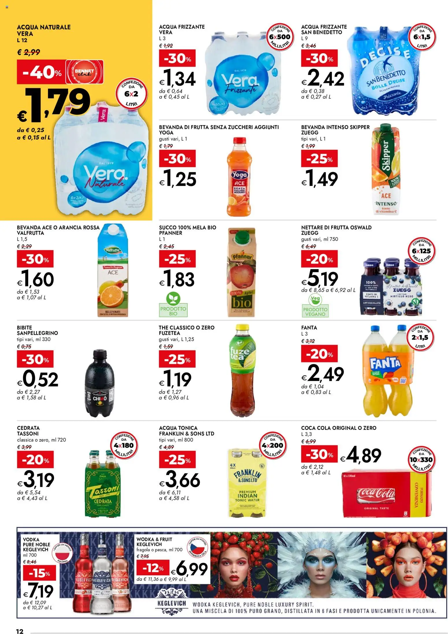 Volantino bennet del 22/10/2026 | Pagina: 12 | Prodotti: Succo, The, Arancia, Cedrata