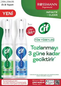 30.04.2026 tarihinden itibaren geçerli olan Rossmann kataloğu önizlemesi