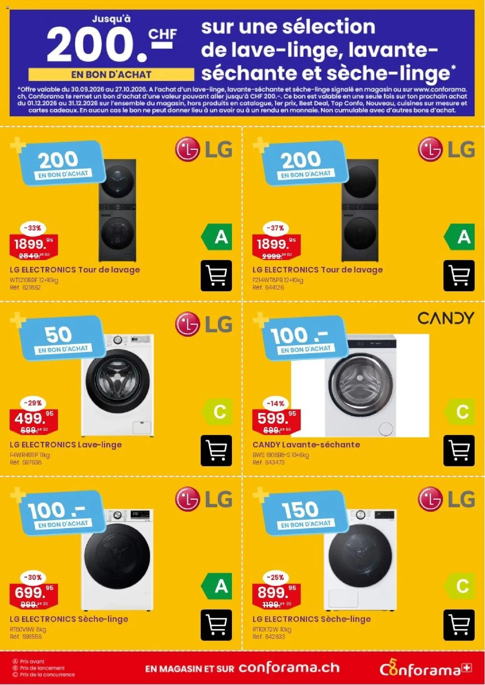 Conforama aktionen FR – gültig ab 21.10.2026 | Seite: 7 | Produkte: Top, LG
