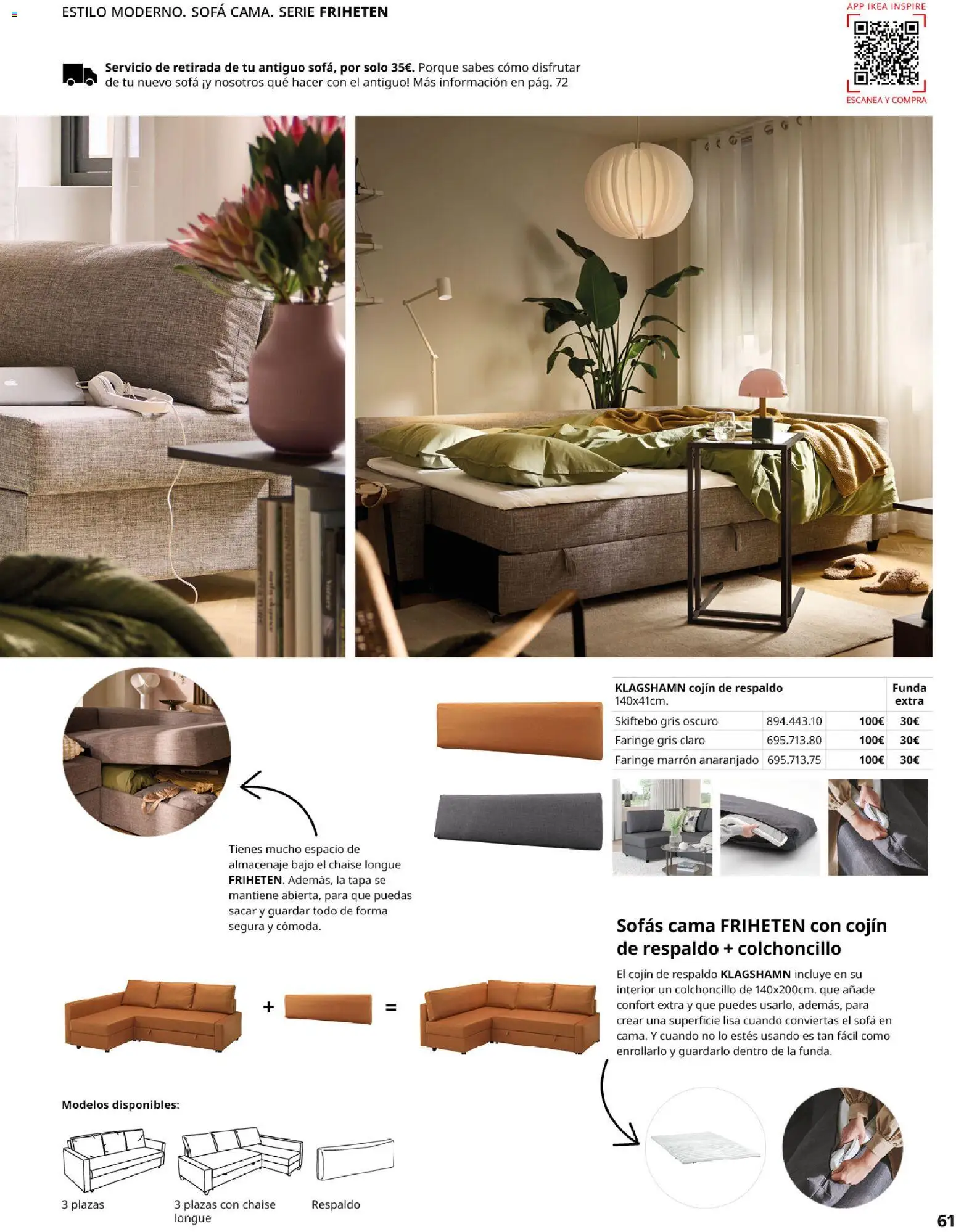 IKEA - Sofás │ válido desde el 28/09/2026 | Página: 61 | Productos: Sofás, Funda, Almacenaje, Sofá