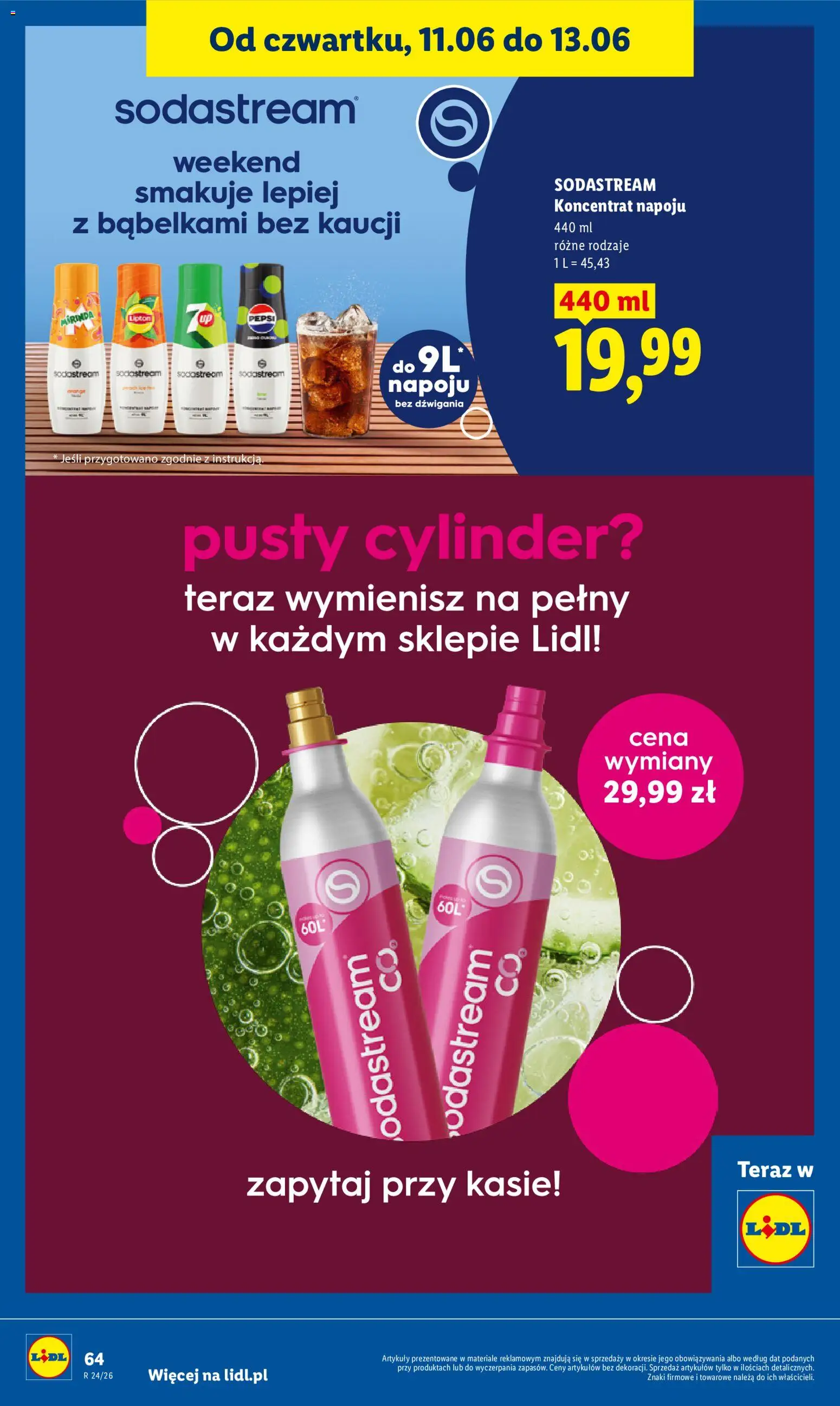 Lidl gazetka od 11.06.2026 | Strona: 72 | Produkty: Pepsi, Sodastream