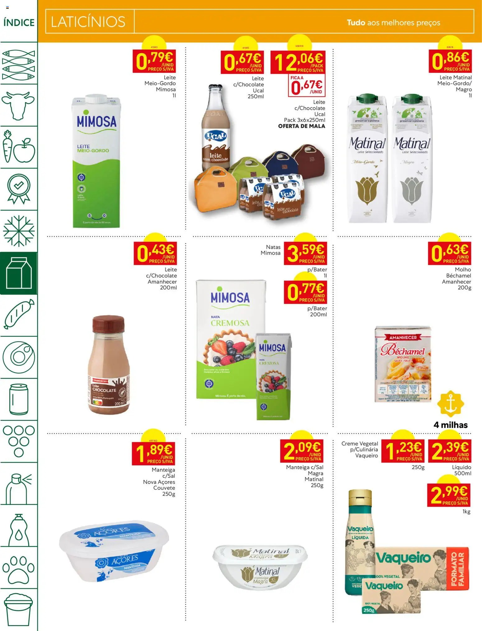 Recheio folheto Madeira │ válido de 22/09/2026 | Página: 8 | Produtos: Leite, Chocolate, Creme, Natas