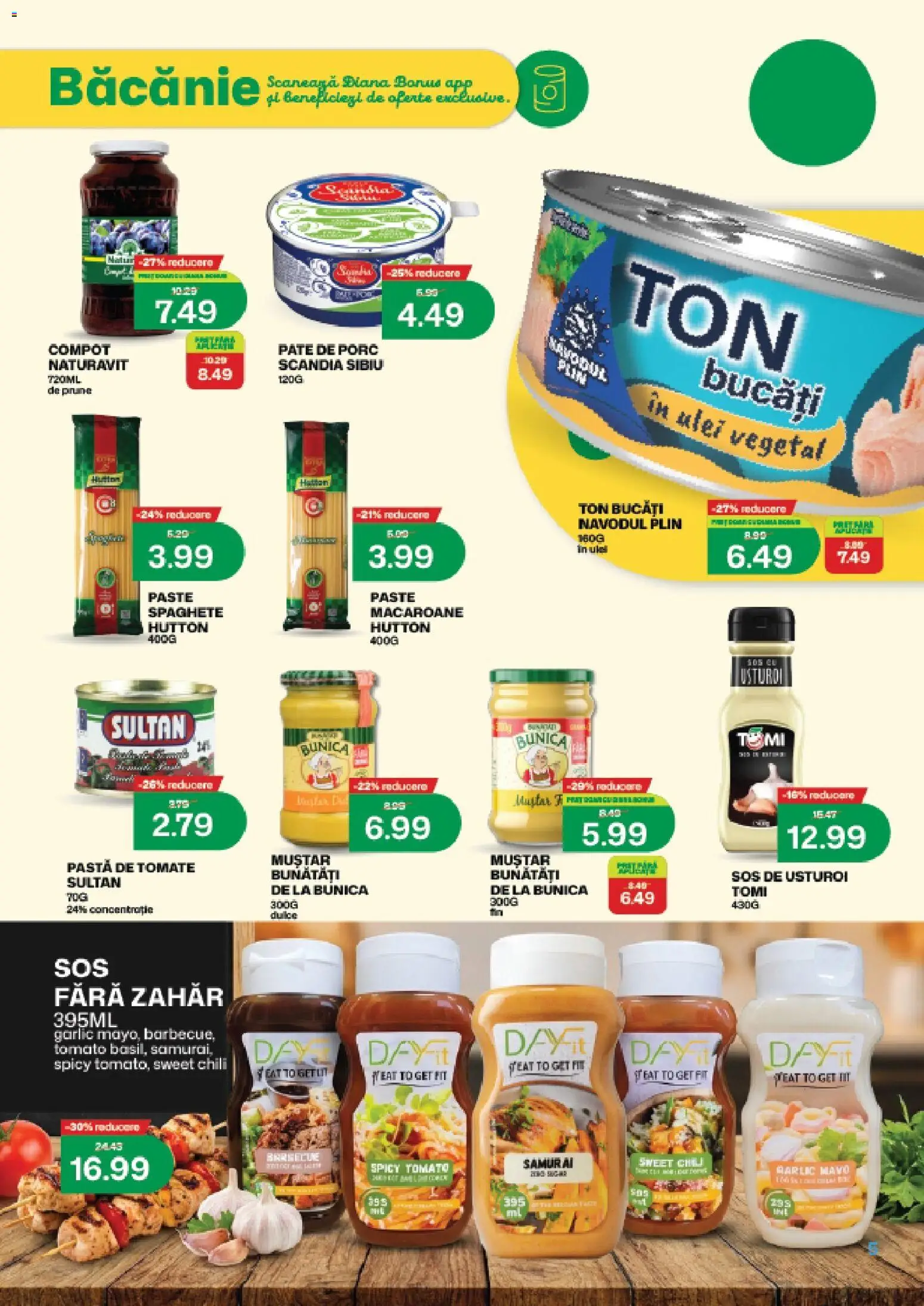 Noul catalog Diana – valabil de la 16.05.2026 | Pagină: 5 | Produse: Ulei, Compot, Sos, Zahăr