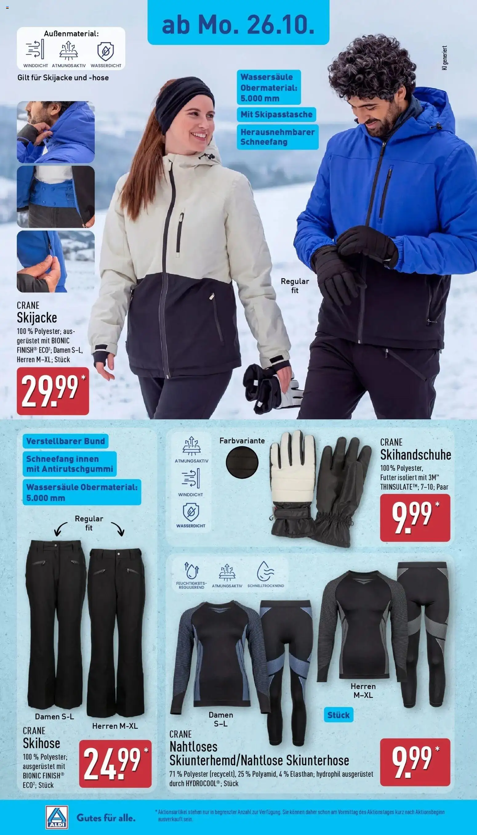 Aldi Aktueller Prospekt (ab 26.10.2026) » Angebote Online | Seite: 16 | Produkte: Ski, Hose