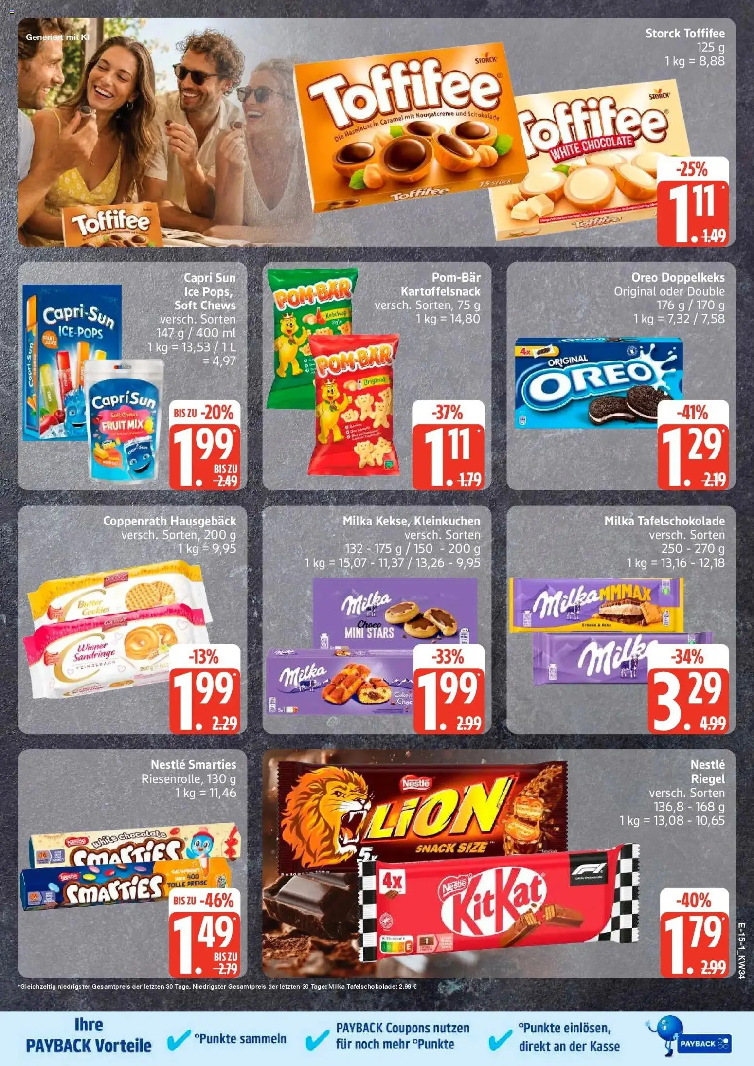 E center Prospekt Hamburg (ab 17.08.2026) zum Blättern | Seite: 19 | Produkte: Butter, Schokolade, Smarties, Milka