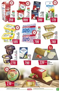 COOP - Abc & szuper / Alföld Pro-Coop Zrt. - amely érvényes a következő dátumtól: 18.06.2026 | Oldal: 3 | Termékek: Margarin, Tej, Sajt, Csokoládé