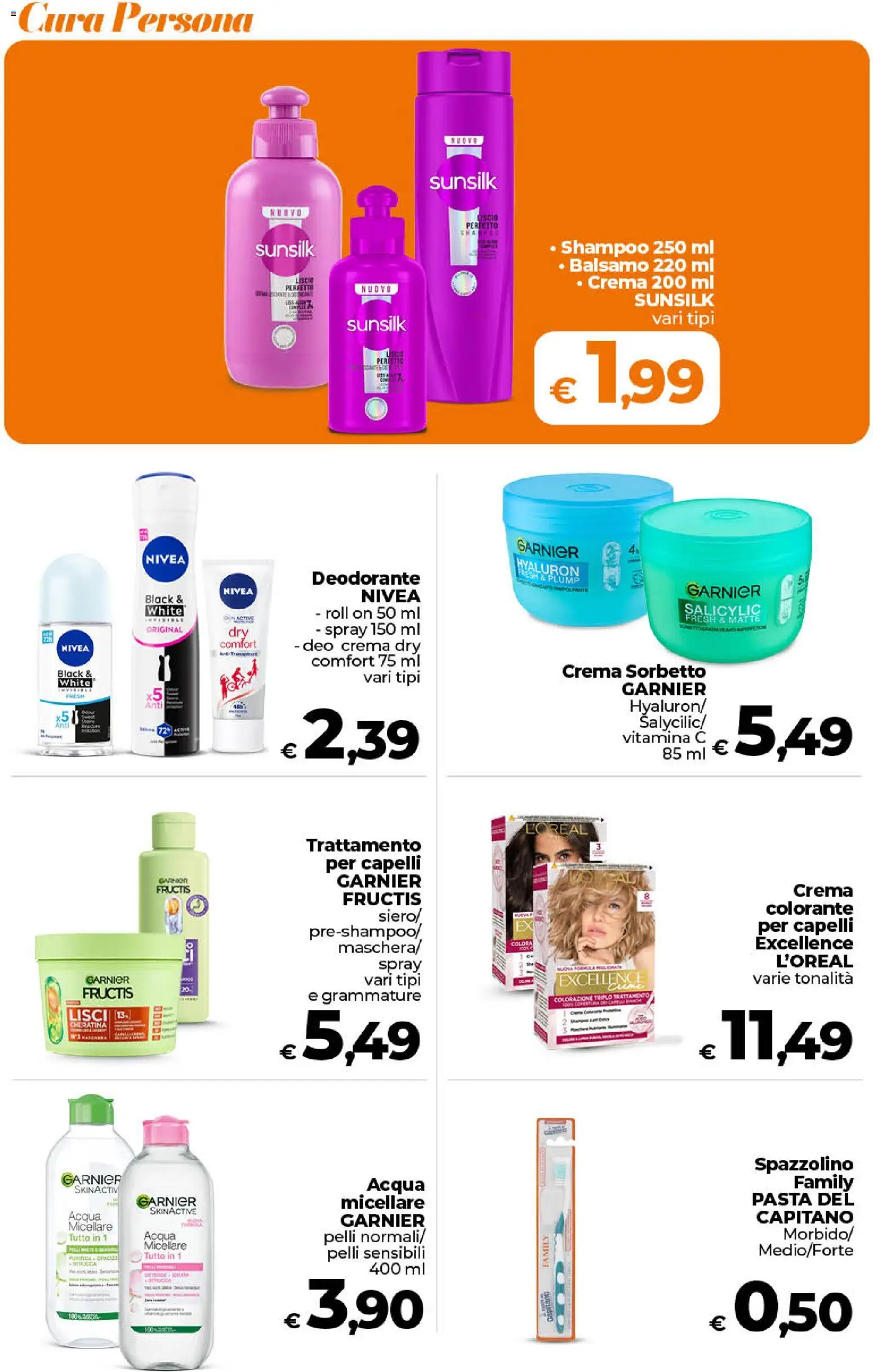 Volantino Ipercoop del 21/08/2026 | Pagina: 45 | Prodotti: Shampoo, Spazzolino, Sorbetto, Pasta