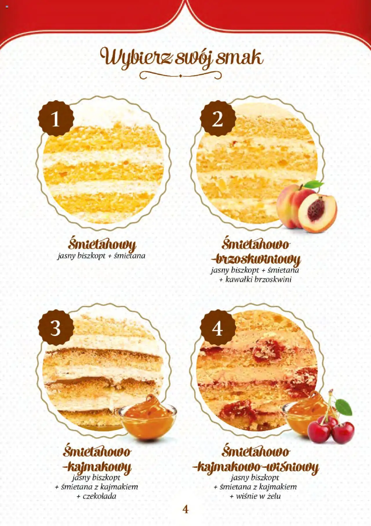 Topaz Gazetka - Torty od 04.06.2025 | Strona: 3 | Produkty: Wiśnie, Czekolada, Śmietana