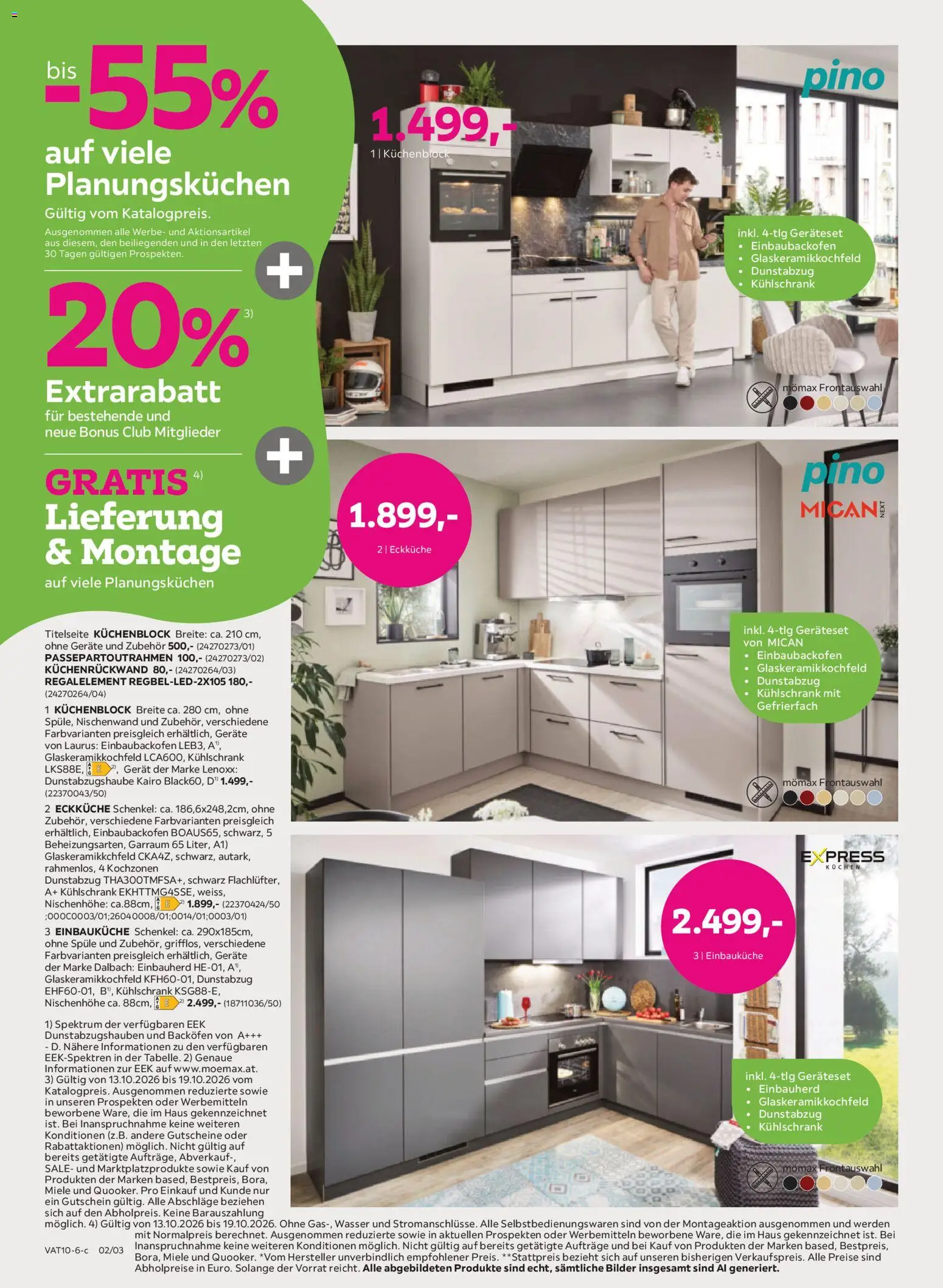 Mömax Prospekt aktuell gültig ab 13.10.2026 | Seite: 2 | Produkte: Wasser, Kühlschrank