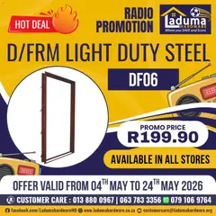 Laduma Hardware specials catalogue – valid from 04.05.2026