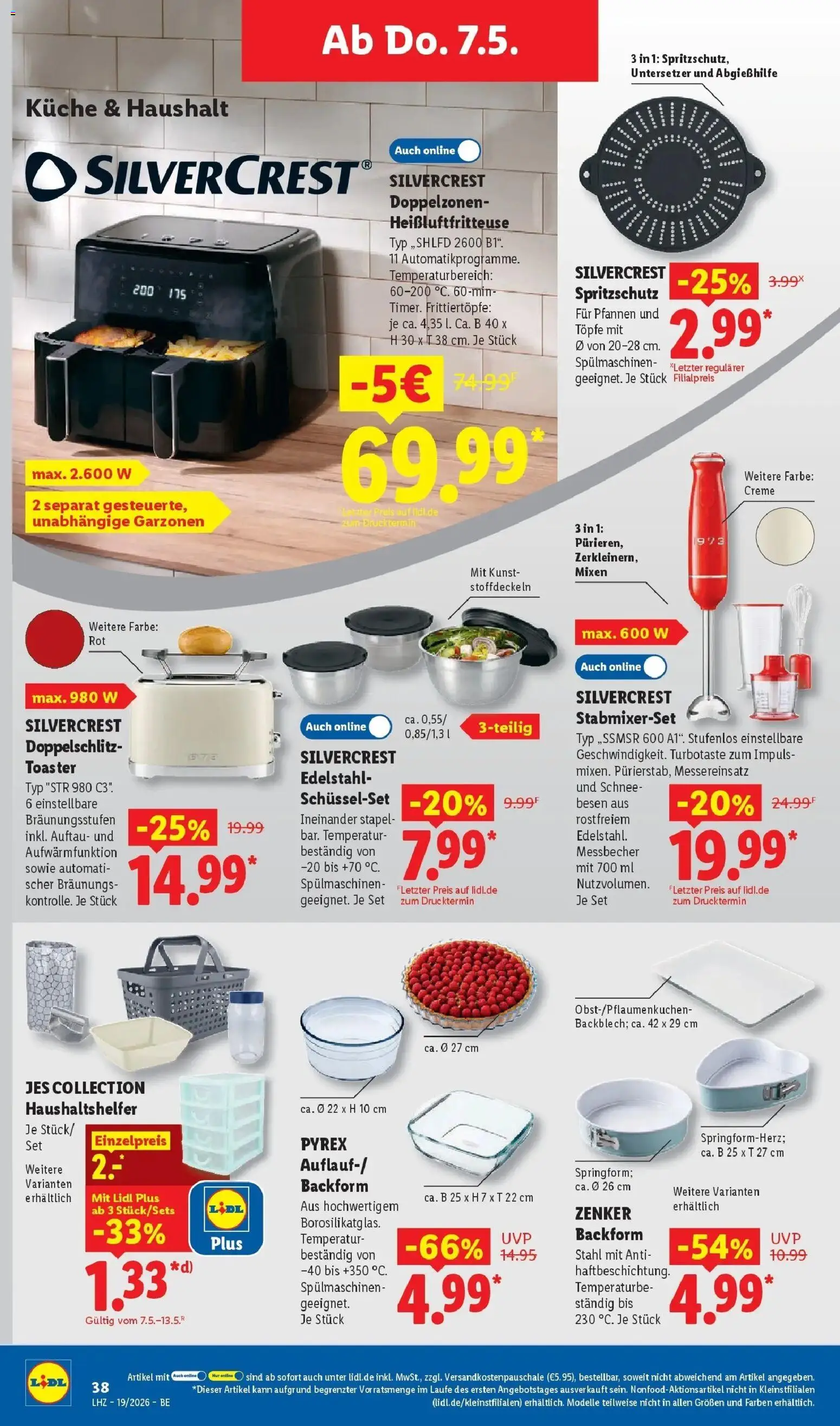 Lidl Prospekt Mahlow – gültig ab 04.05.2026 | Seite: 54 | Produkte: Toaster, Küche, Creme, Heißluftfritteuse