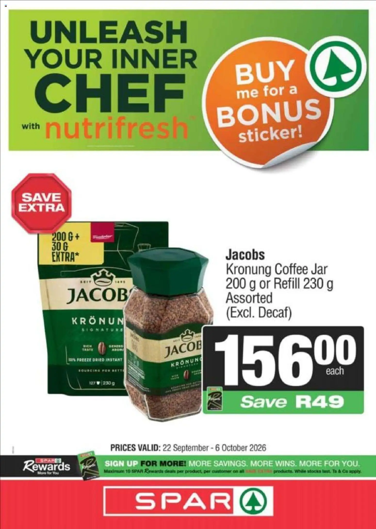 New Spar catalogue – valid from 22/09/2026 | Page: 8 | Products: Coffee