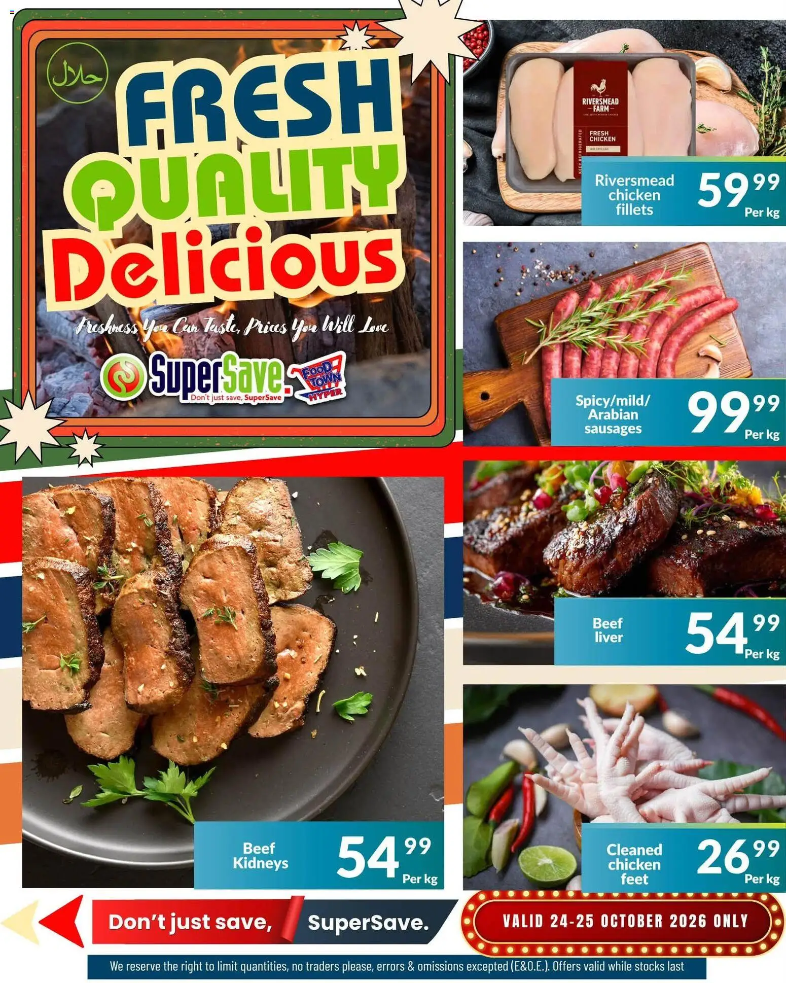 New Super Save catalogue – valid from 24/10/2026 | Page: 2 | Products: Liver, Chicken, Beef
