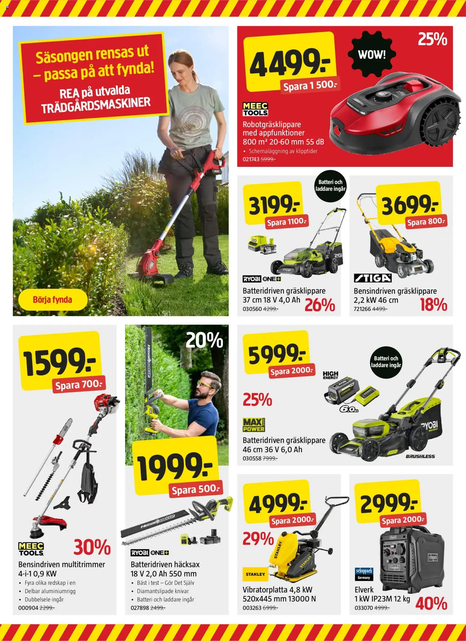 Jula reklamblad aktuell från 20/08/2026 | Sida: 2 | Produkter: Häcksax, Elverk, Ryobi, Batteri