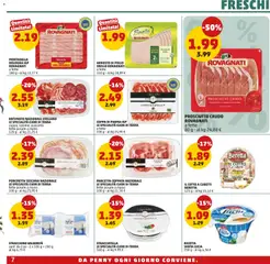 Anteprima del volantino ANTIPASTO NAZIONALE EMILIANO LE SPECIALITÀ CUOR DI TERRA, coppa, salame, pancetta fette posate a mano valido a partire dal 30/07/2026 | Pagina: 7 | Prodotti: Porchetta, Pancetta, Mortadella, Ricotta