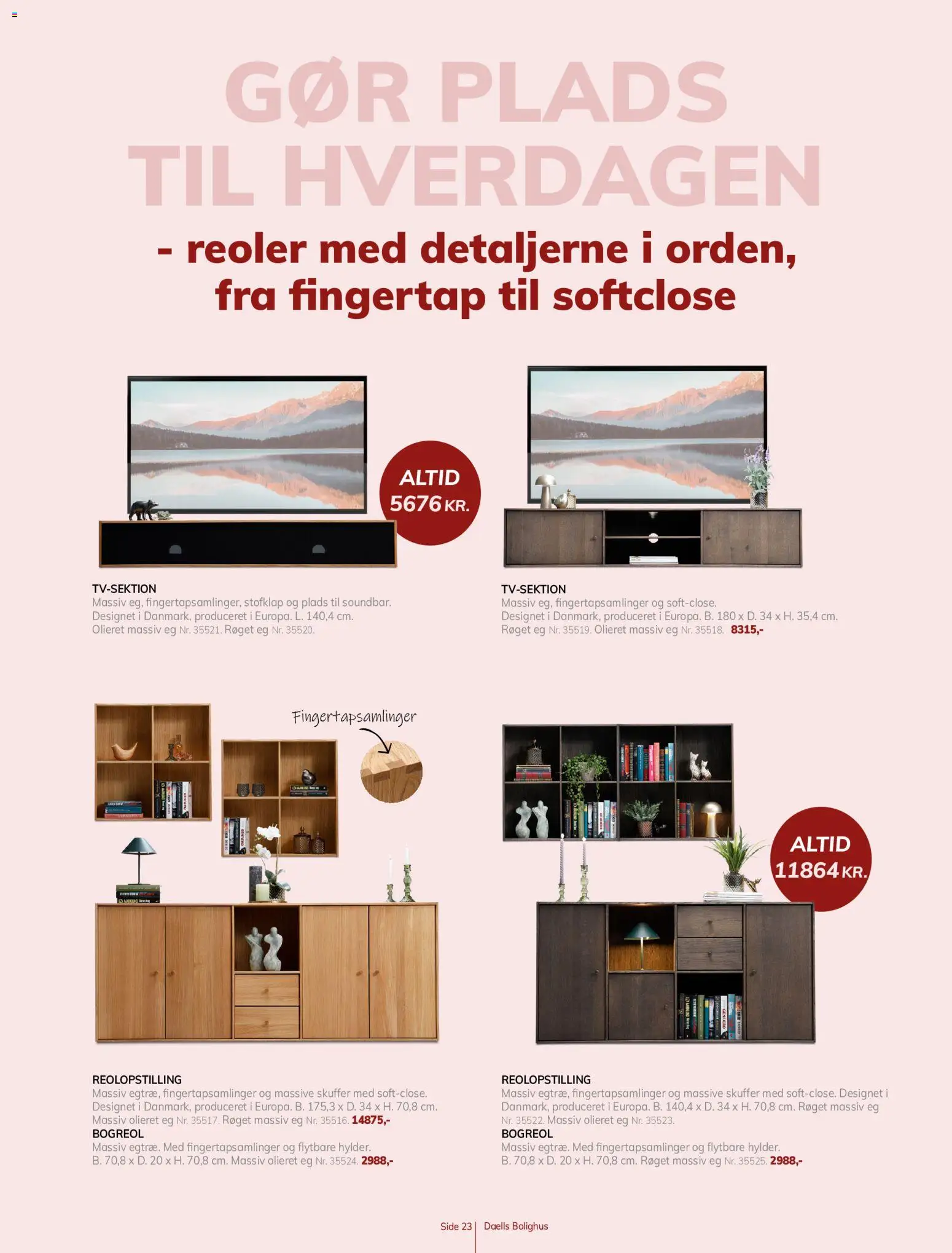 Daells Bolighus tilbudsavis – gyldig fra 12/08/2026 | Side: 23 | Produkter: Reoler