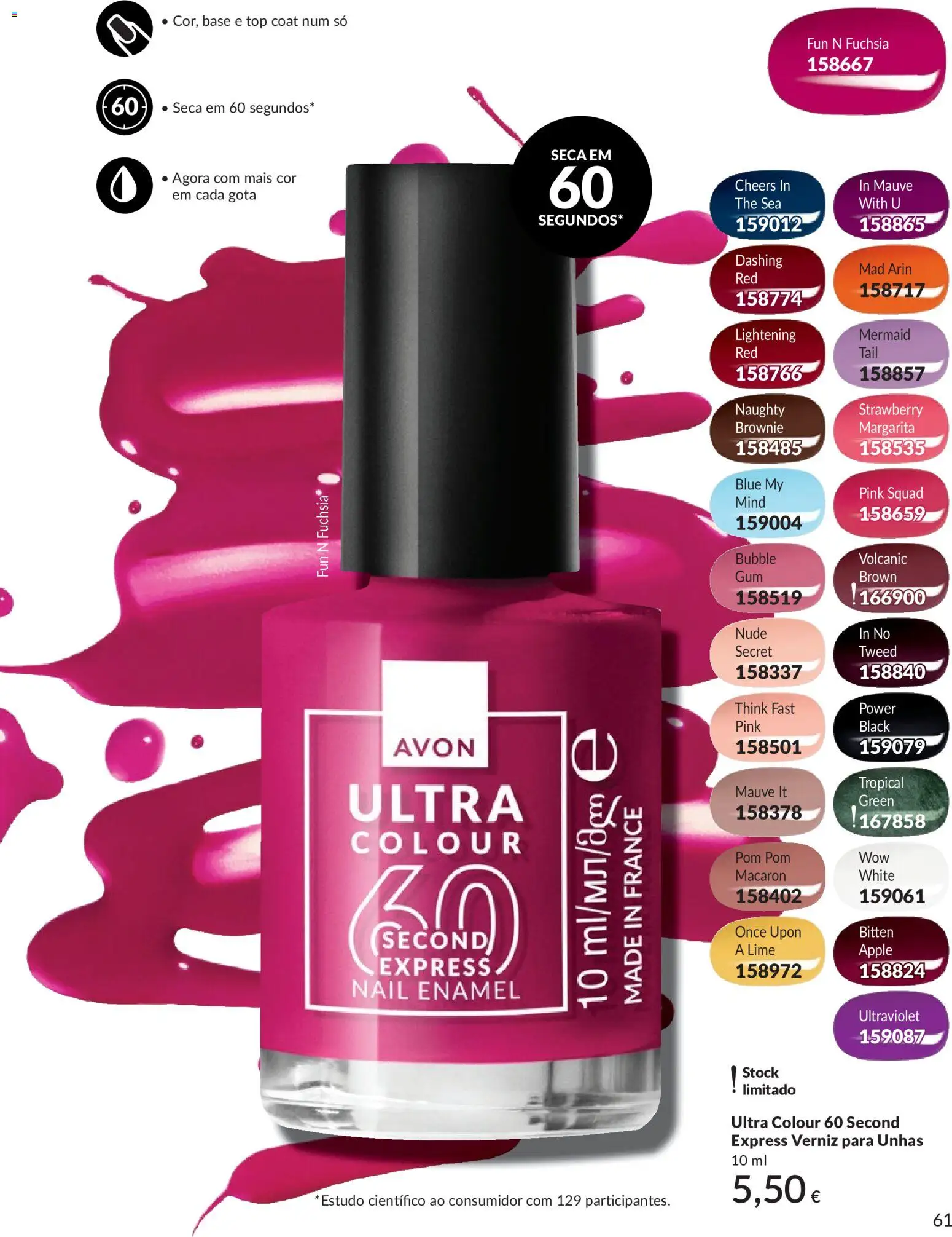 Catálogo Avon Campanha 5 │ válido de 01.05.2026 | Página: 61 | Produtos: Top, Base, Verniz
