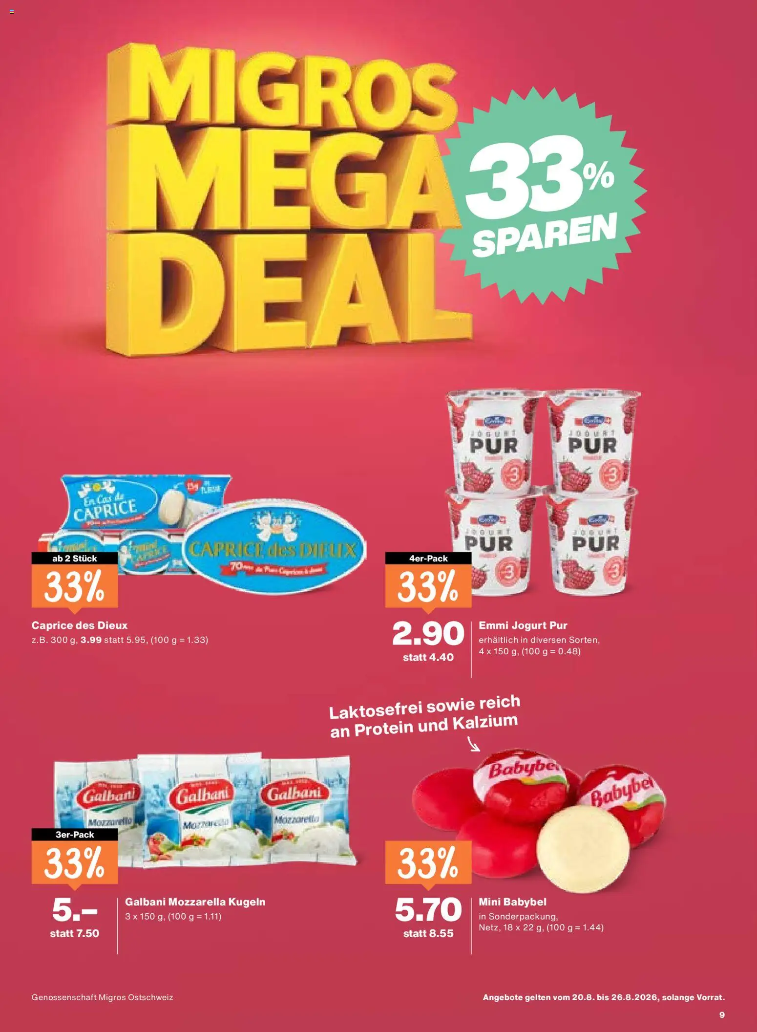 Migros aktionen – gültig ab 20.08.2026 | Seite: 9