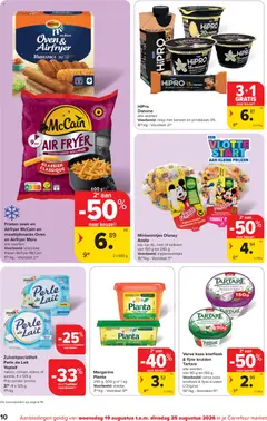 Carrefour market folder - Voorbeeld van een folder van Carrefour market, geldig van 19/08/2026 | Pagina: 10 | Producten: Vanille, Banaan, Pindakaas, Margarine