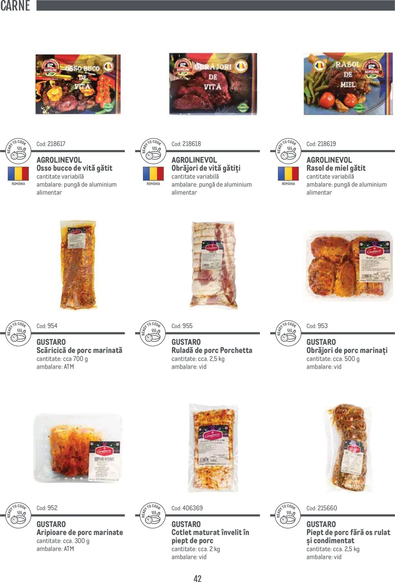 Noul catalog Metro – valabil de la 14.11.2024 | Pagină: 42 | Produse: Cotlet, Miel, Ruladă, Rasol