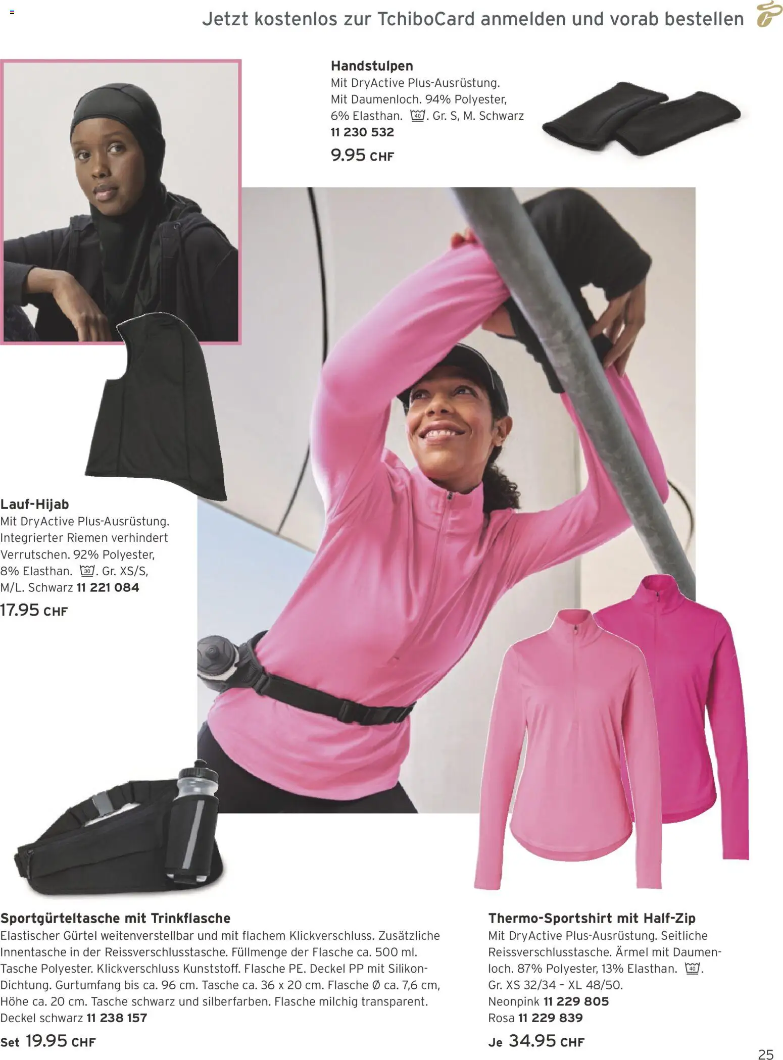 Tchibo aktionen Run club – gültig ab 01.10.2026 | Seite: 25 | Produkte: Deckel, Gürtel, Tasche