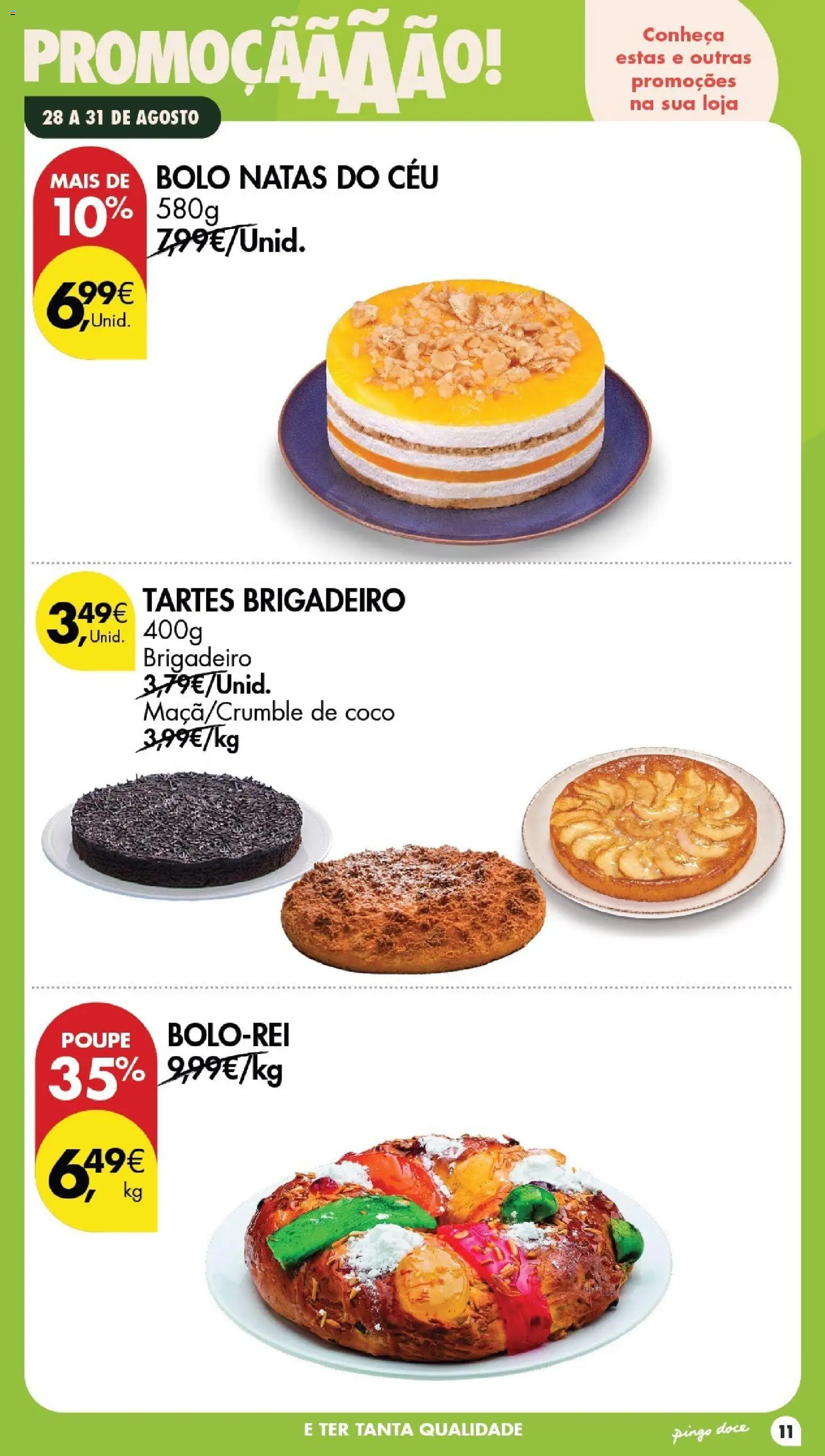 Pingo Doce Poupe este Fim de Semana │ válido de 28/08/2026 | Página: 11 | Produtos: Bolo, Coco, Natas