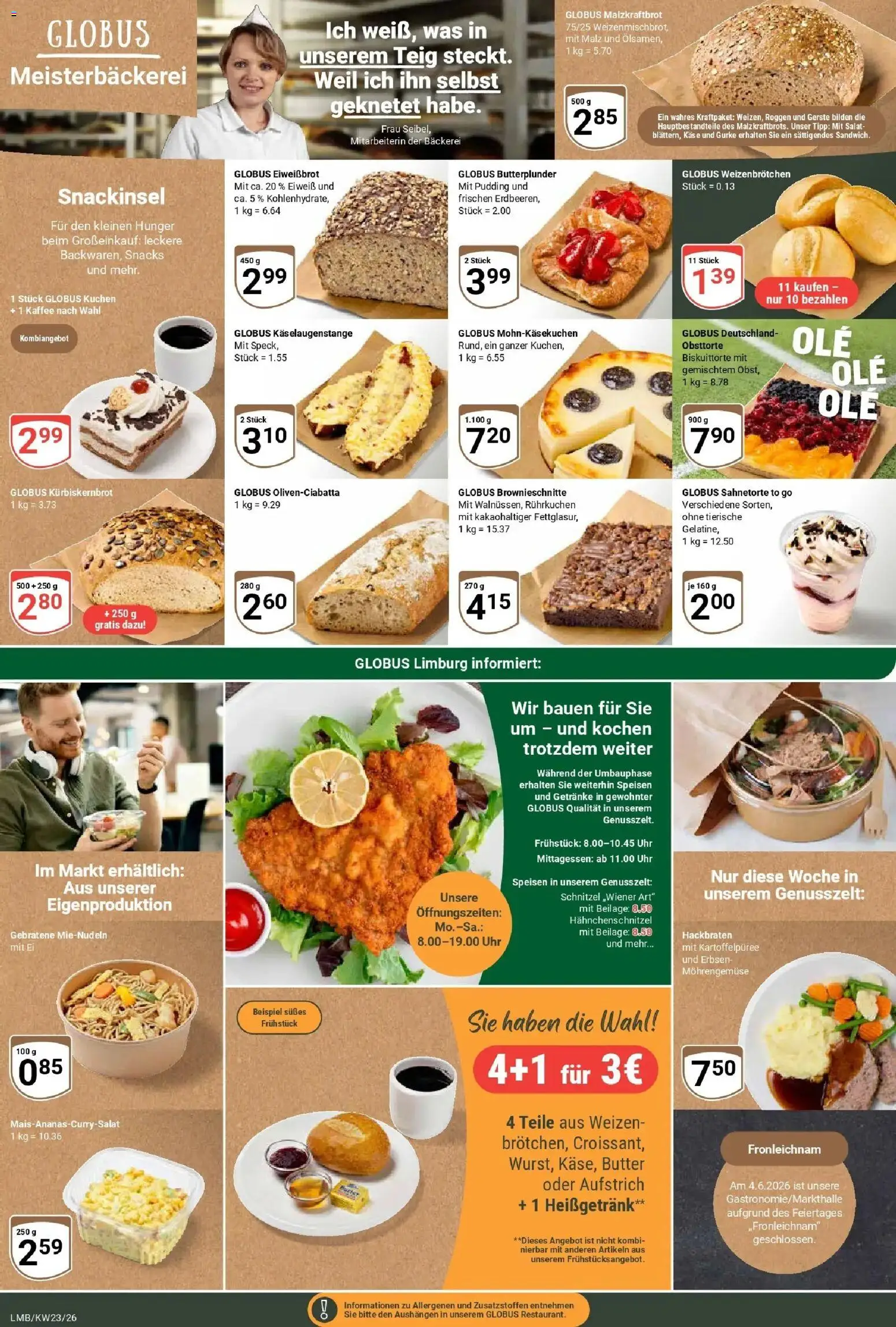 Globus Prospekt Limburg – gültig ab 01.06.2026 | Seite: 12 | Produkte: Kaffee, Pudding, Salat, Erbsen