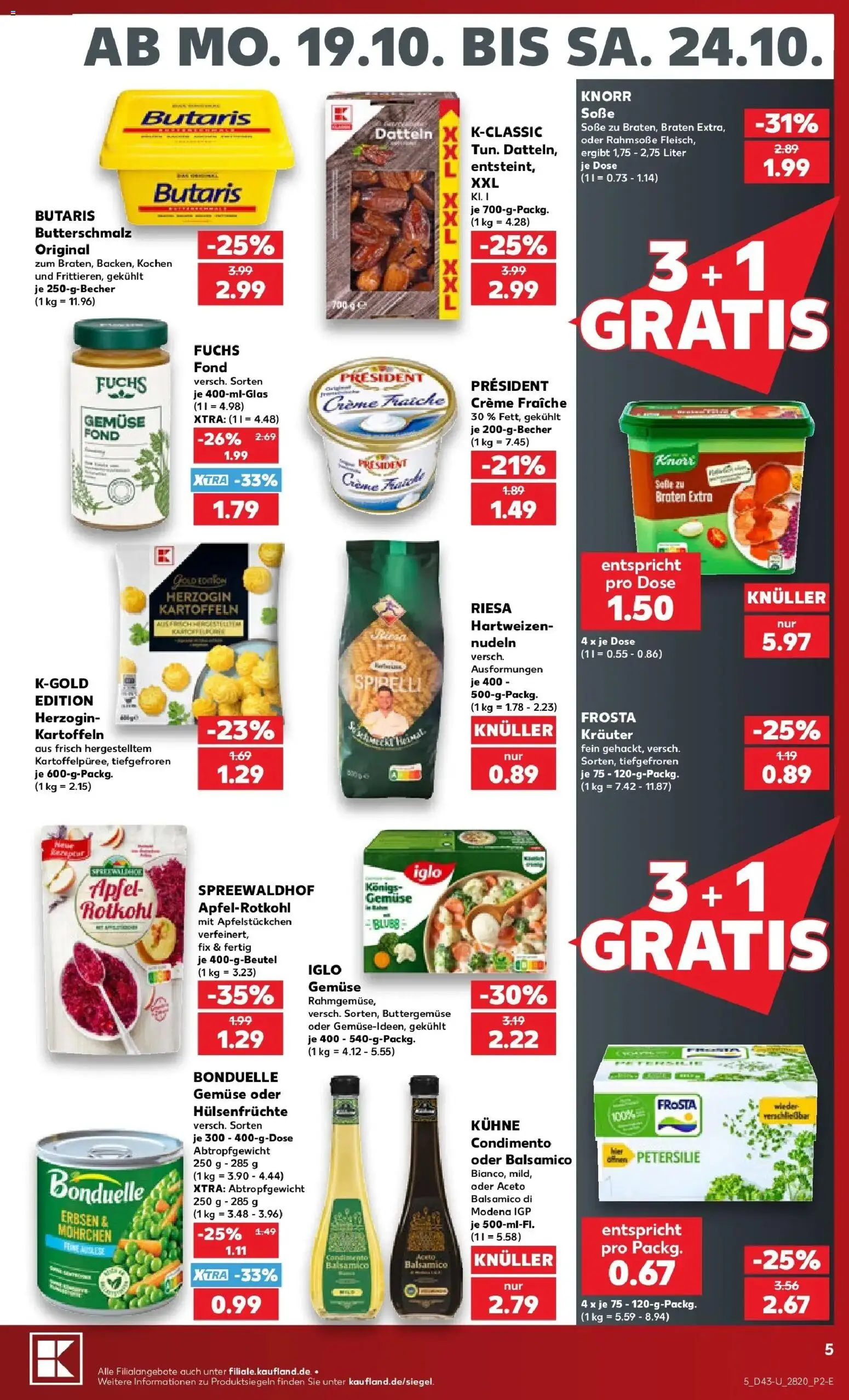 Prospekt Kaufland ab 19.10.2026 » Angebote Online zum Blättern | Seite: 81 | Produkte: Rotkohl, Äpfel, Creme, Petersilie