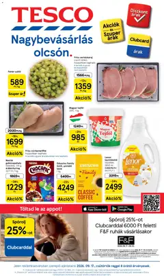 Tesco aktuális akciós újság - amely érvényes a következő dátumtól: 2026.09.17.