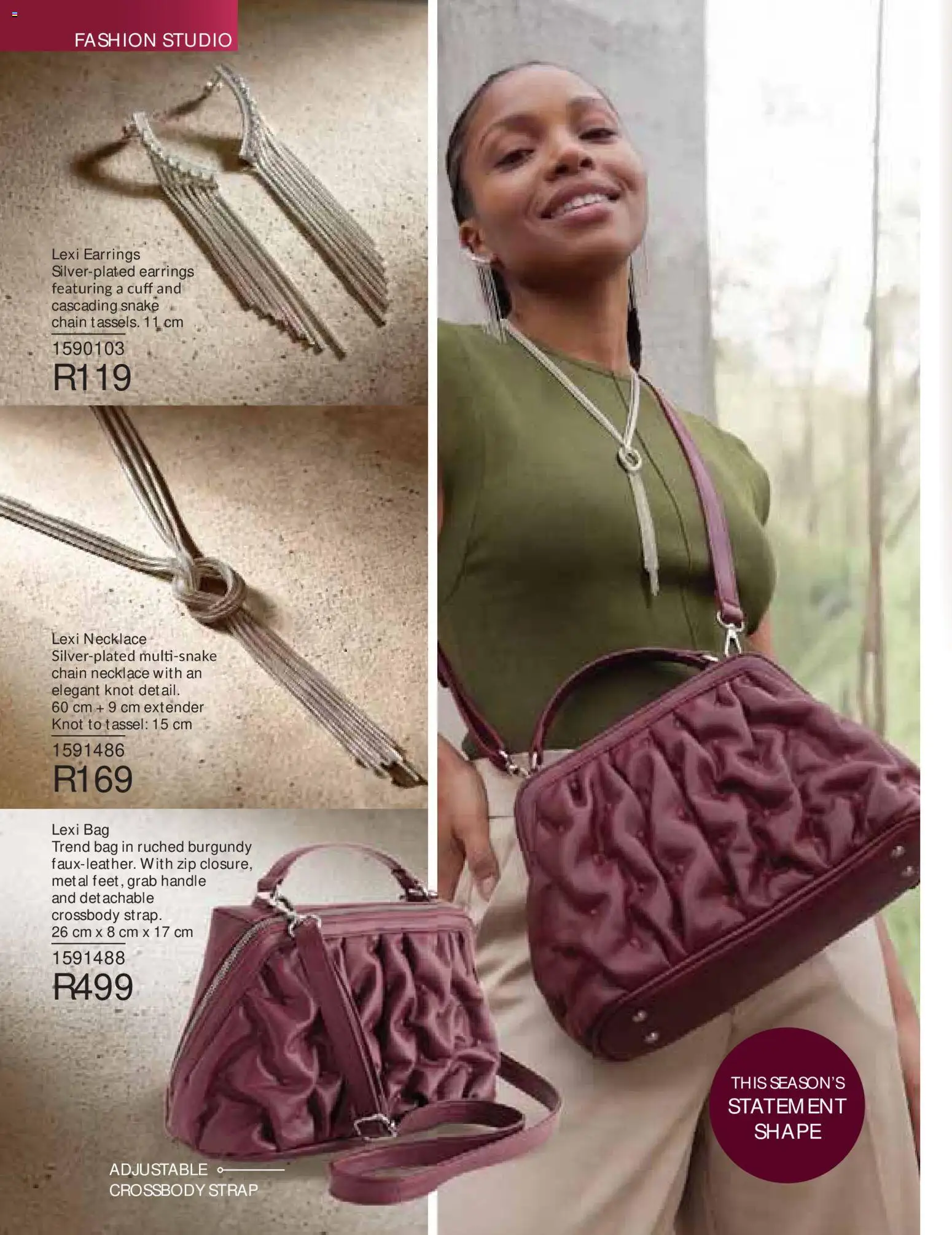 New Avon catalogue – valid from 01/10/2026 | Page: 116 | Products: Earrings, Bag