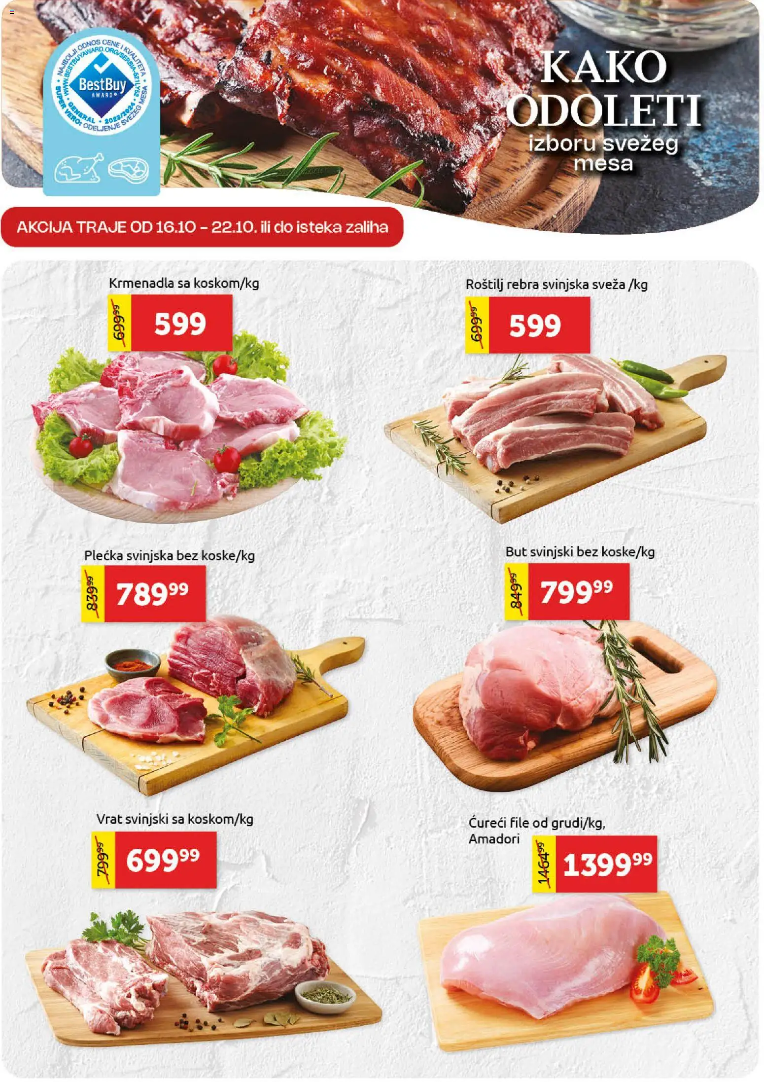 SuperVERO katalog - važi od 15.10.2026 | Strana: 3 | Proizvode: Krmenadla, Ćureći file, Vrat, Roštilj