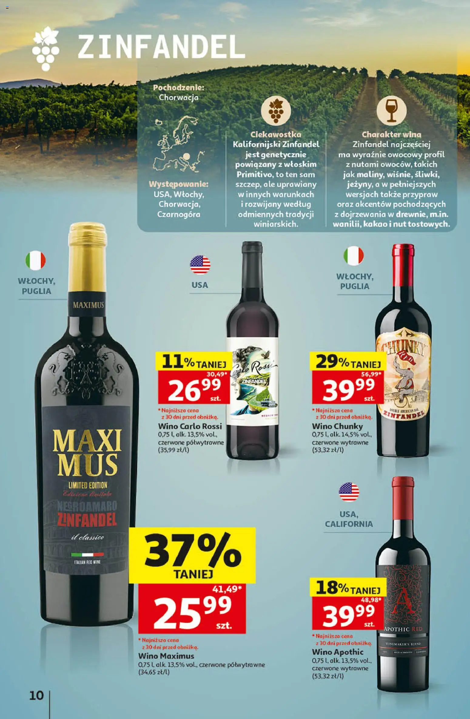 Auchan gazetka - Katalog Wino od 05.10.2026 | Strona: 10 | Produkty: Kakao, Wino, Carlo Rossi