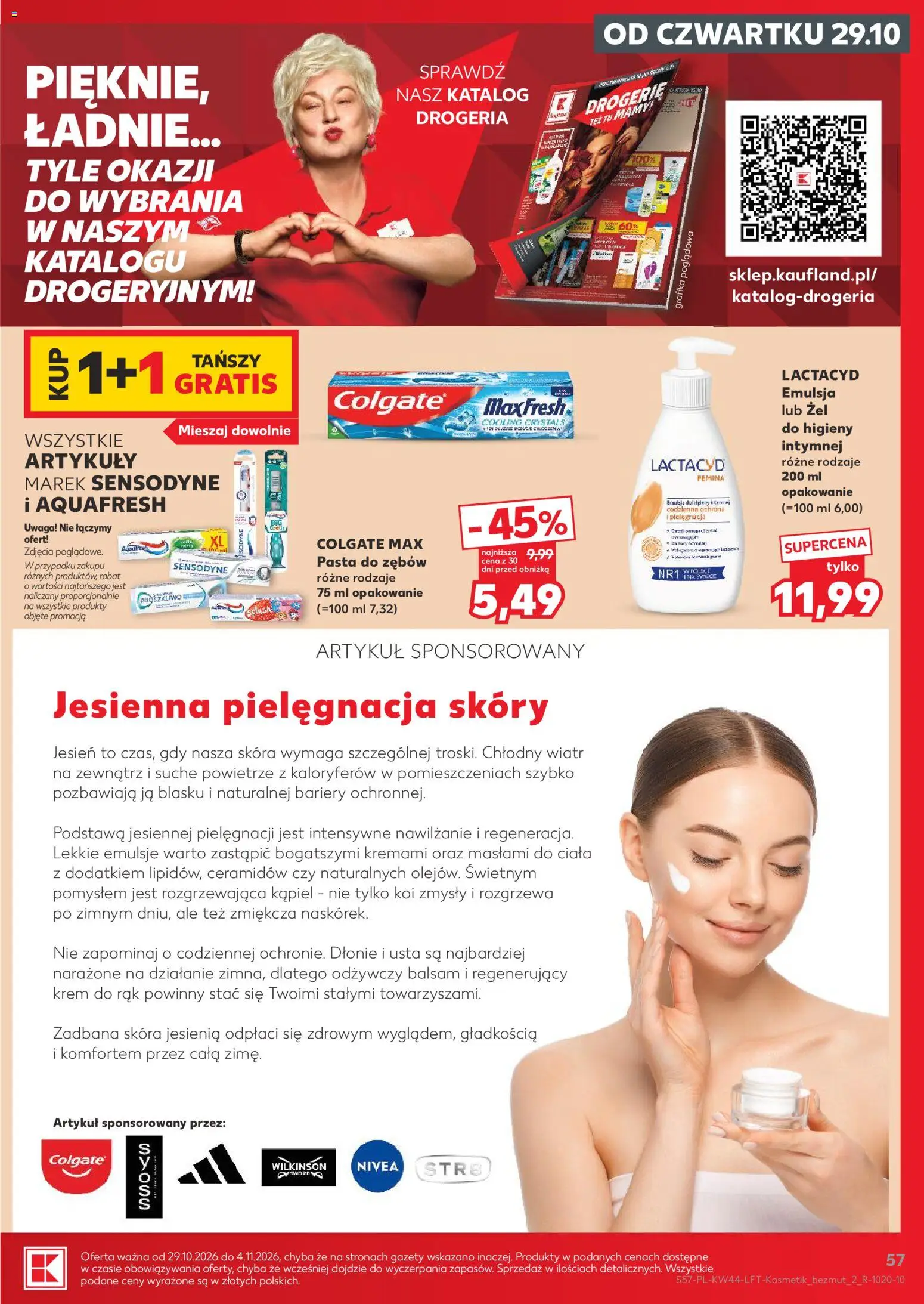 Kaufland Polsko leták od 29.10.2026 | Strana: 57 | Produkty: Nivea, Krém, Lactacyd, Drogerie
