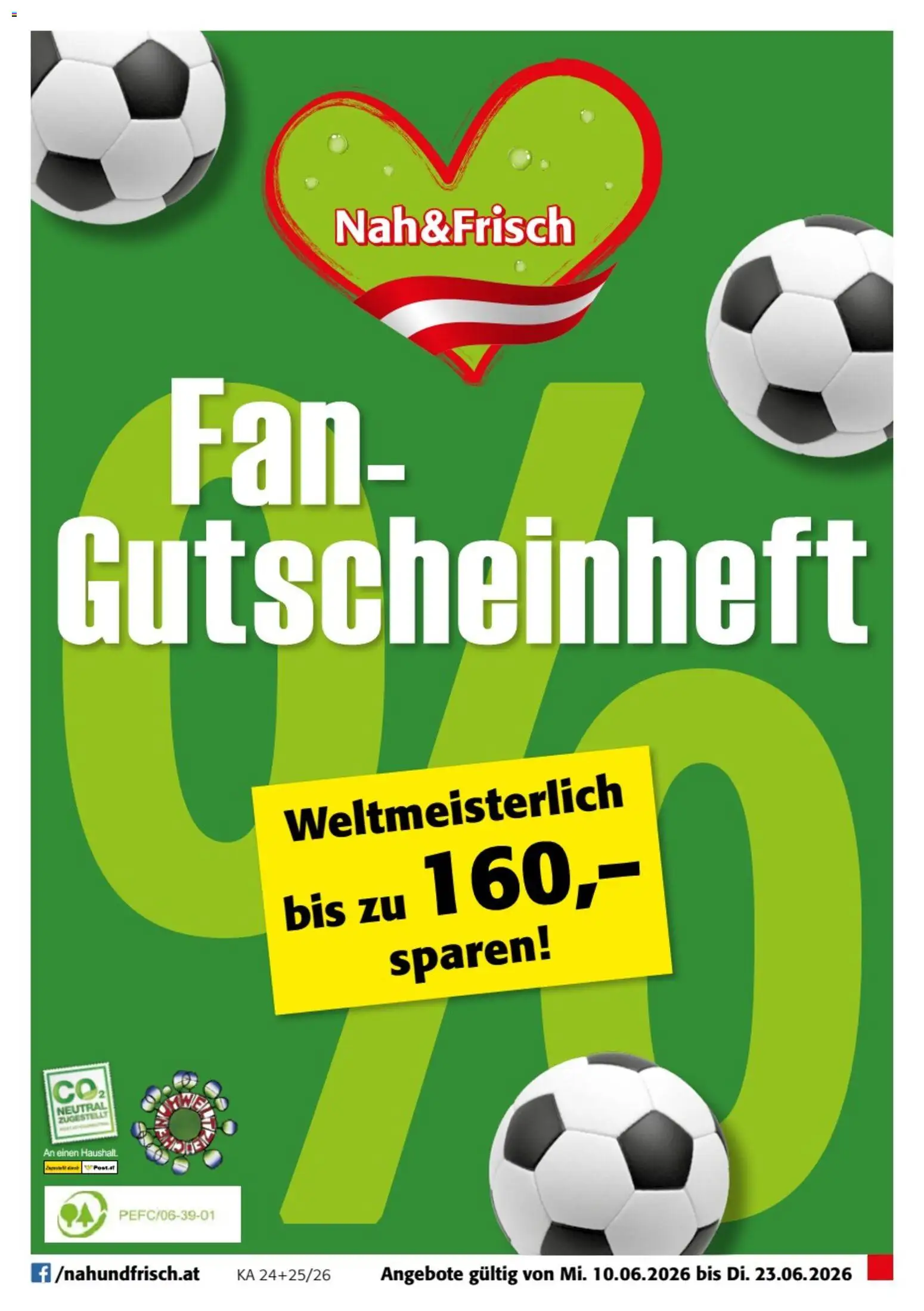 Nah und Frisch Fan-Gutscheinheft gültig ab 10.06.2026 | Seite: 1