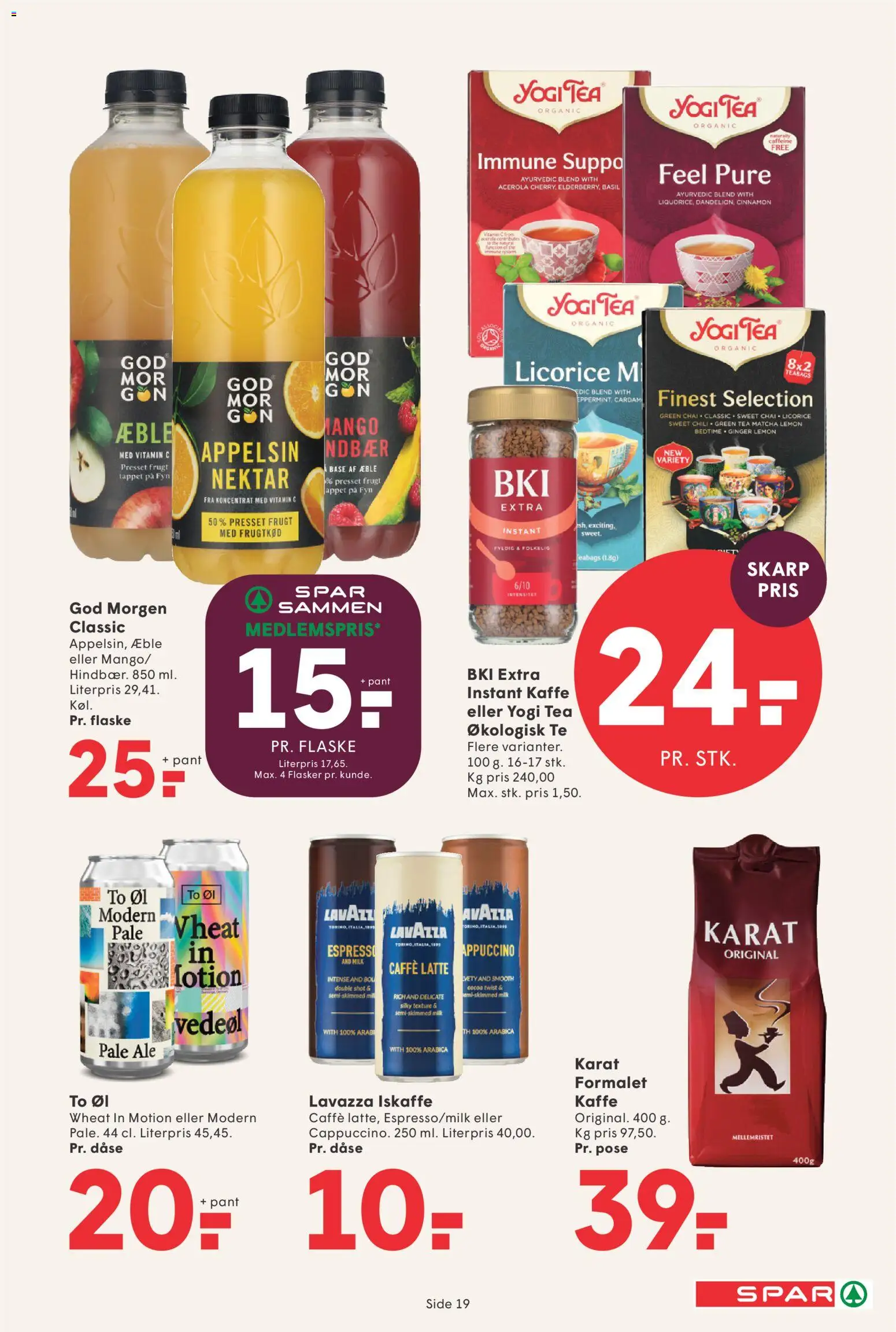 Spar tilbudsavis – gyldig fra 11/09/2026 | Side: 20 | Produkter: Mango, Øl, Te, Instant Kaffe