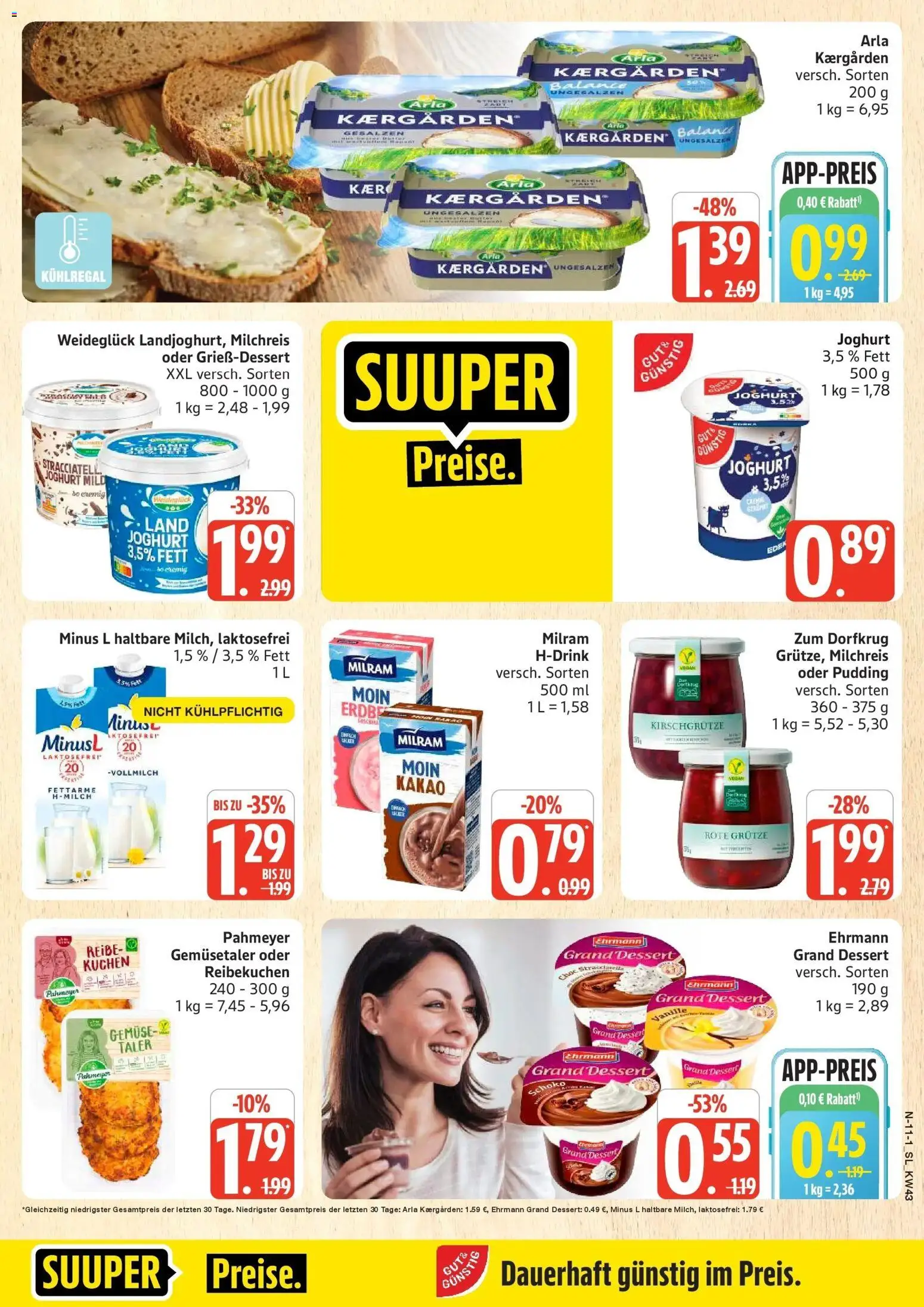 Edeka Prospekt Schleswig (ab 19.10.2026) » Angebote Online | Seite: 11 | Produkte: Joghurt, Ehrmann grand dessert, Pudding, Vanille
