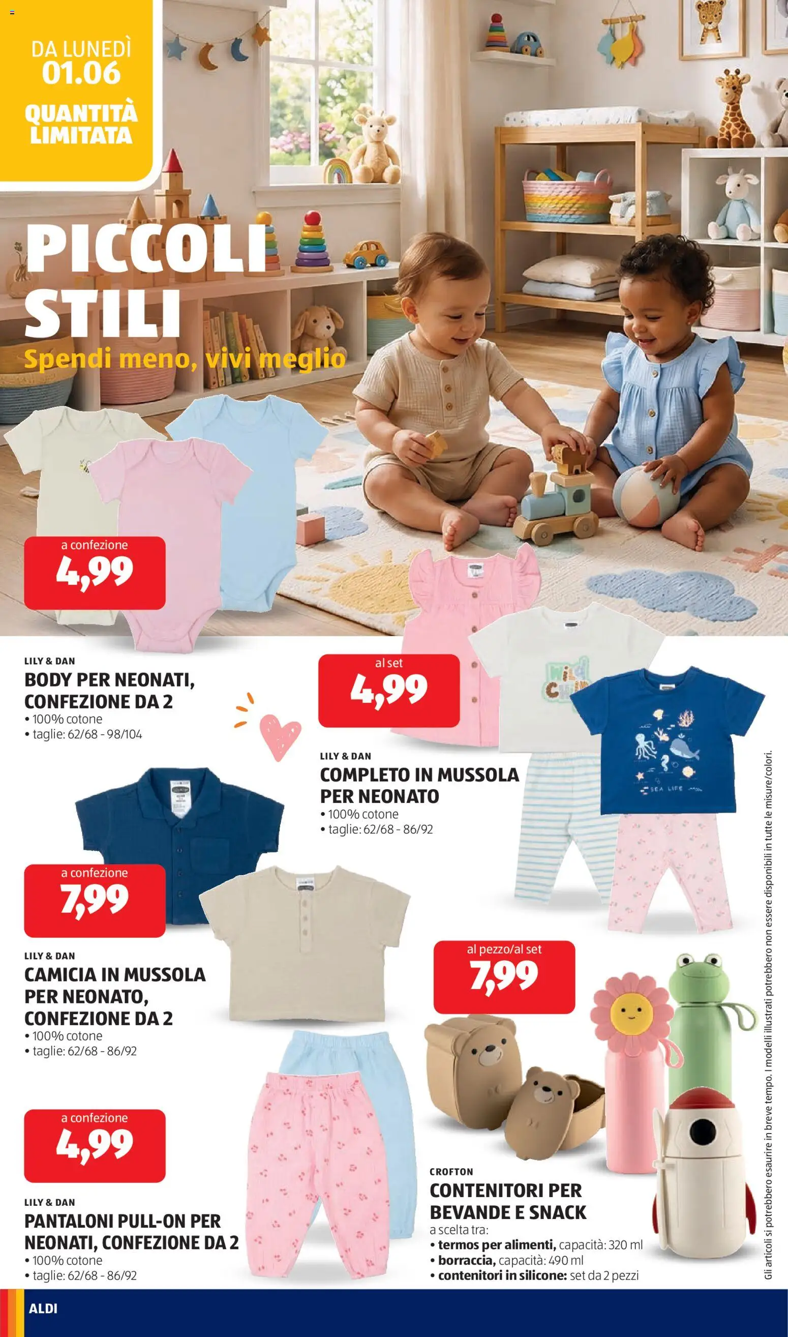 Volantino Aldi del 01.06.2026 | Pagina: 28 | Prodotti: Camicia, Pantaloni, Silicone