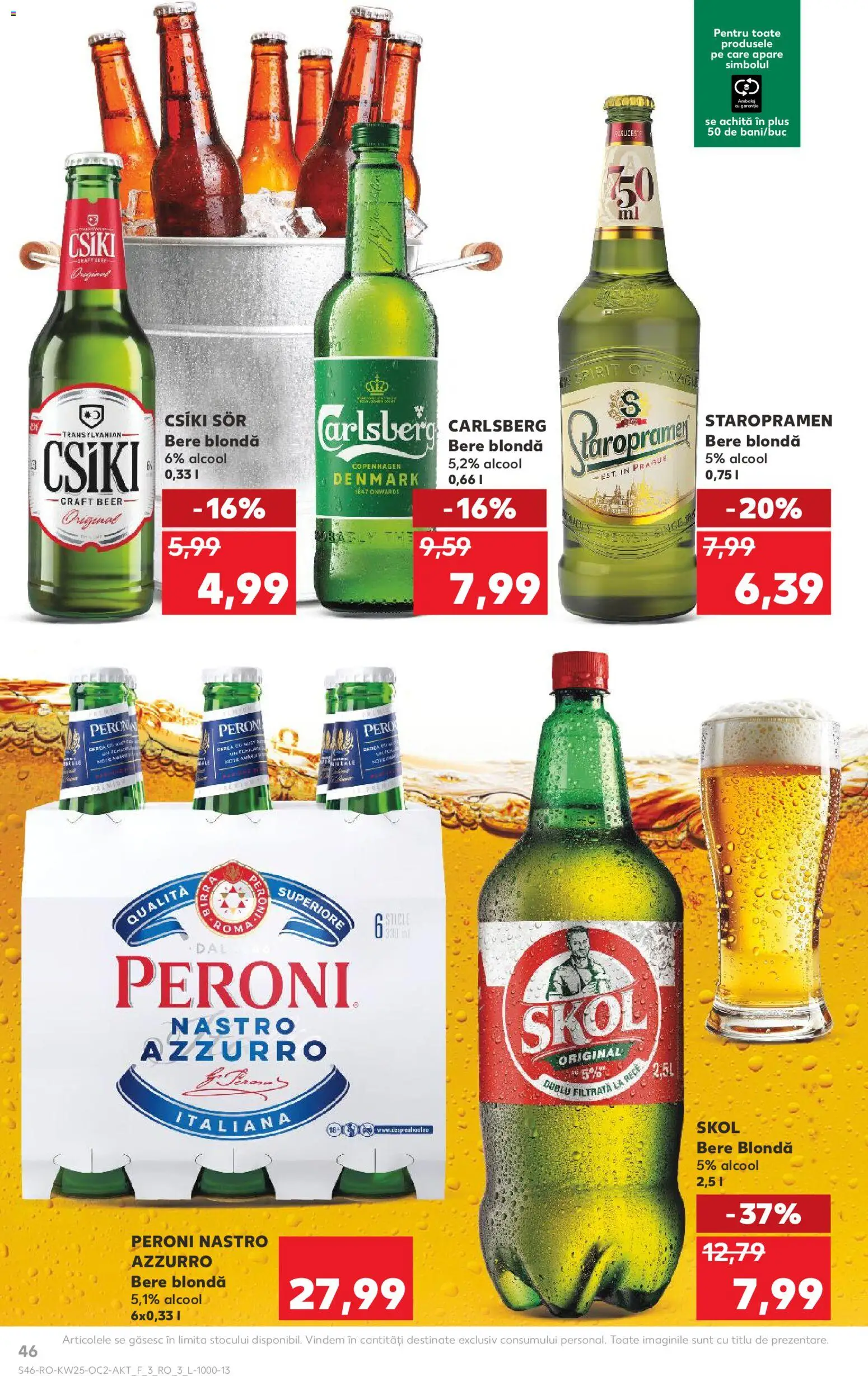 Noul catalog Kaufland – valabil de la 17.06.2026 | Pagină: 46 | Produse: Bere