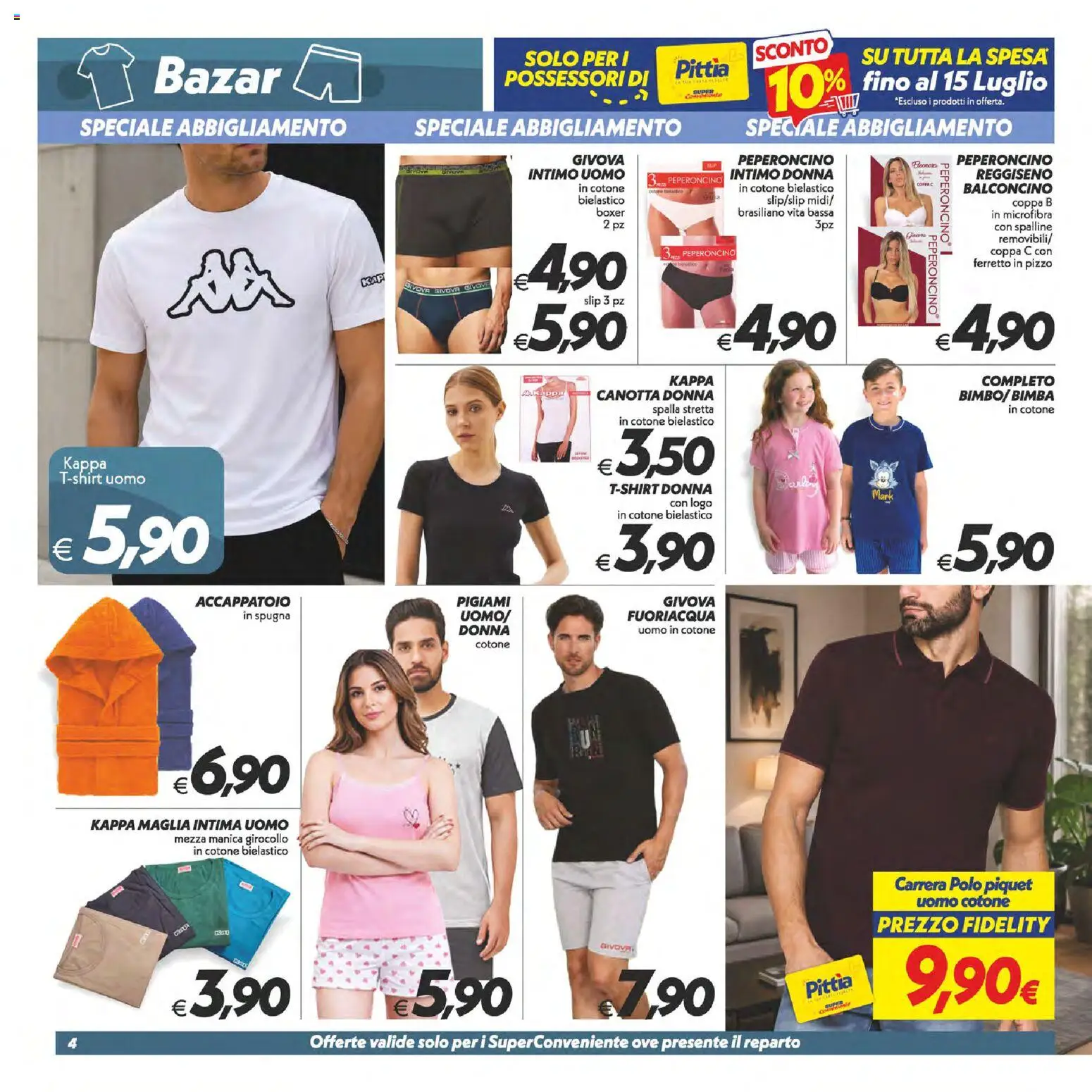 Volantino SuperConveniente del 25/06/2026 | Pagina: 45 | Prodotti: Canotta, Reggiseno, Slip, Boxer