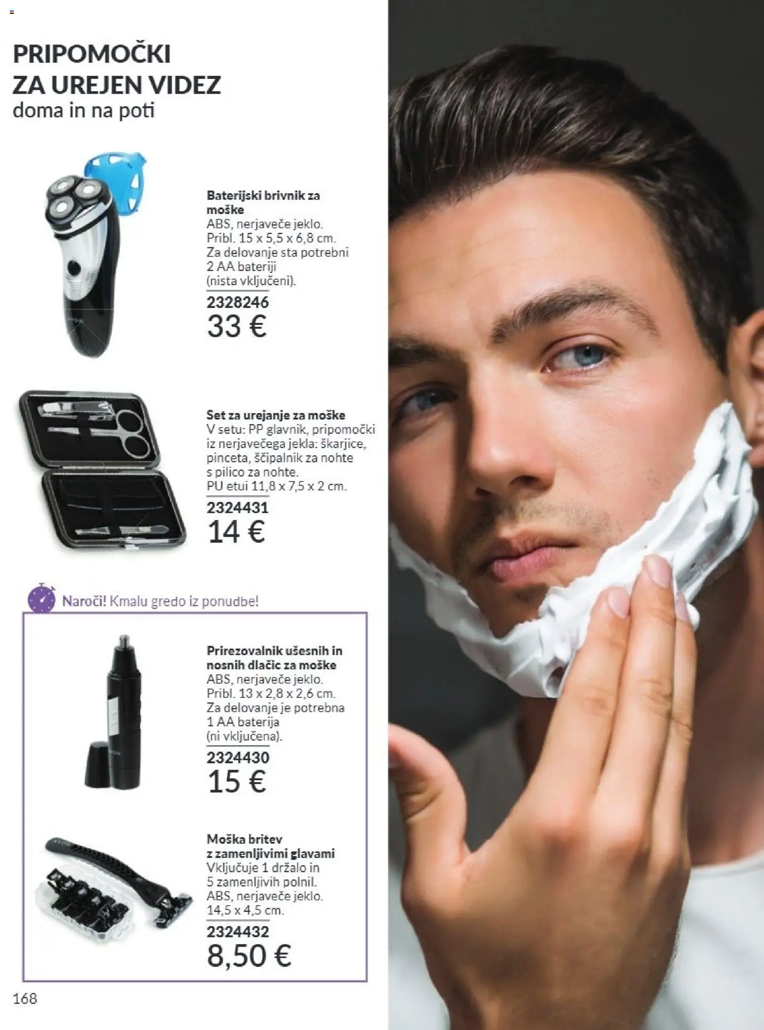 Novi Avon katalog ponudbe – veljaven od 01.09.2026 | Stran: 168 | Izdelki: Baterija, Brivnik