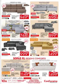 Pré-visualização Conforama folheto válido de 26.05.2026 | Página: 3 | Produtos: Sofás, Cama, Sofá