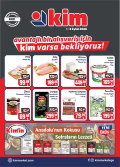 01 Eylül 2026 tarihinden itibaren geçerli olan Kim Market kataloğu önizlemesi
