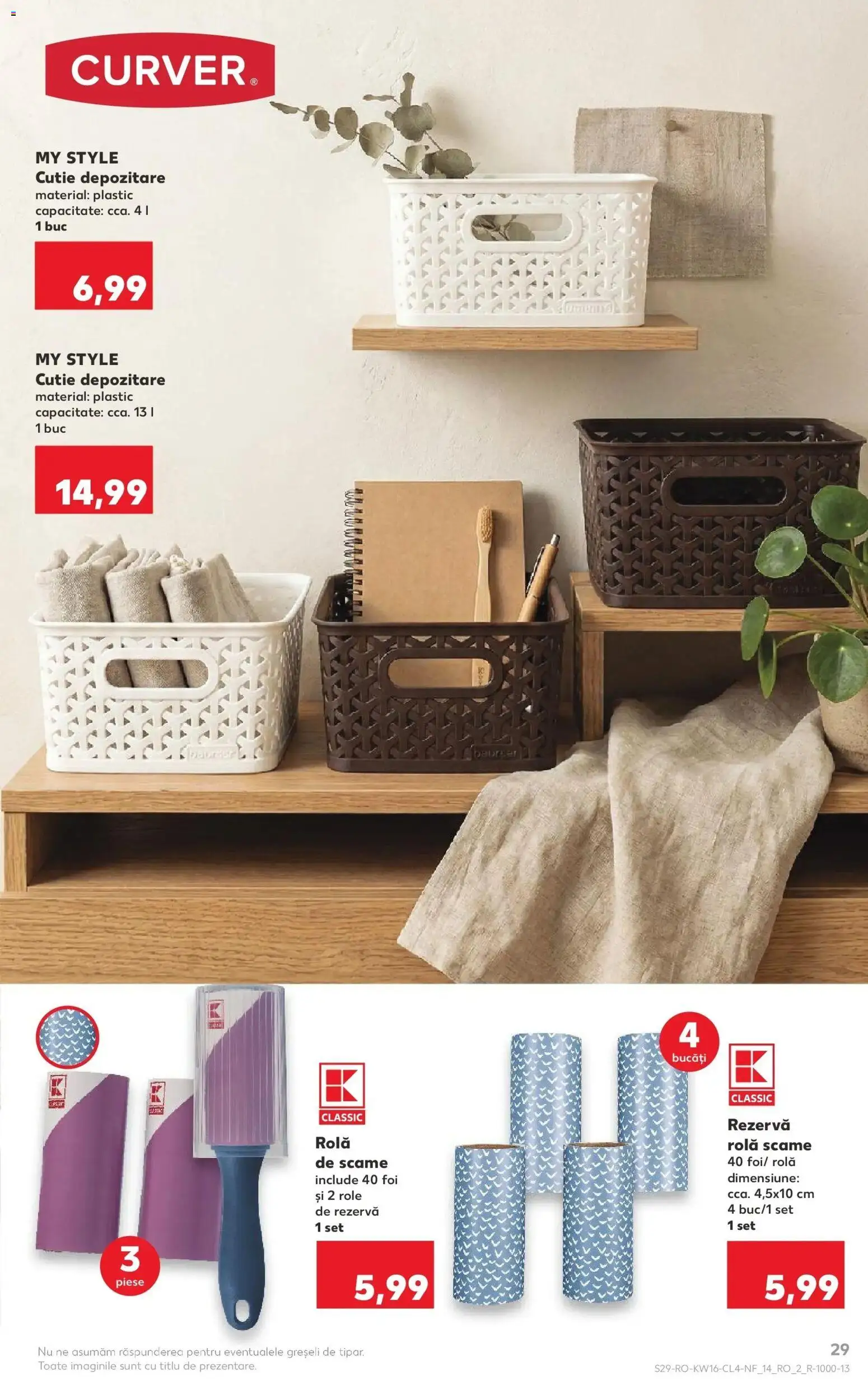 Noul catalog Kaufland – valabil de la 15.04.2026 | Pagină: 29 | Produse: Delgeç, Role, Cutie