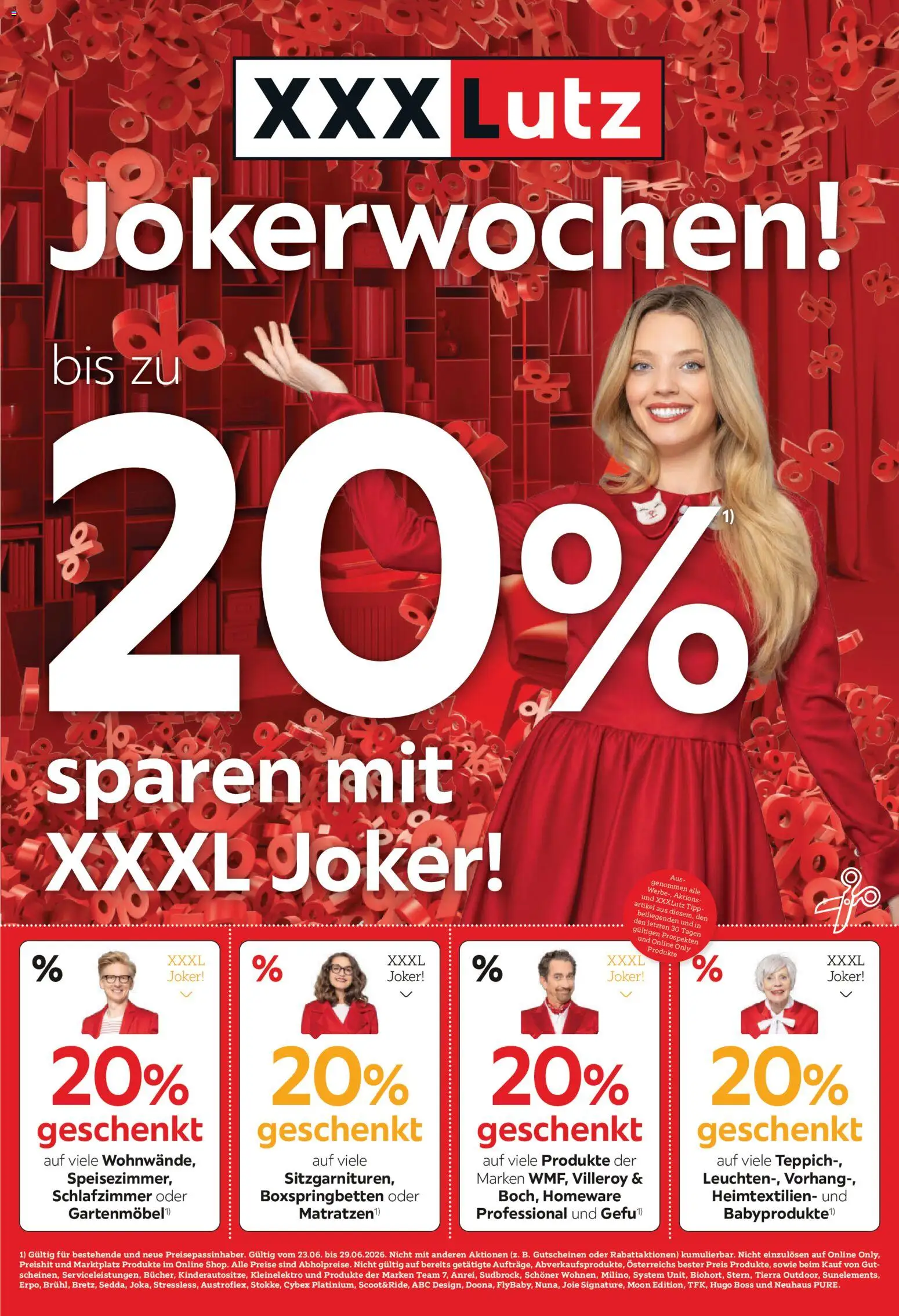 XXXLutz Prospekt aktuell gültig ab 23.06.2026 | Seite: 1 | Produkte: Teppich